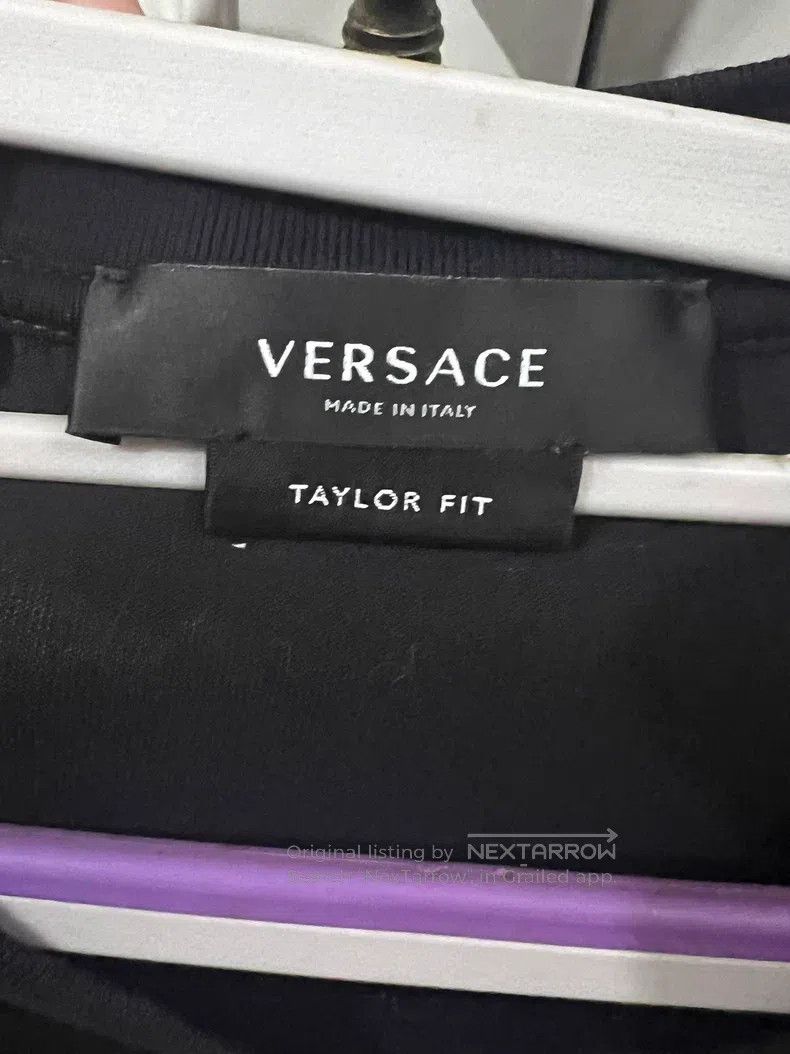 Versace Versace Embroidered logo slim short-sleeved T-shirt Size US M / EU 48-50 / 2 - 2 Thumbnail