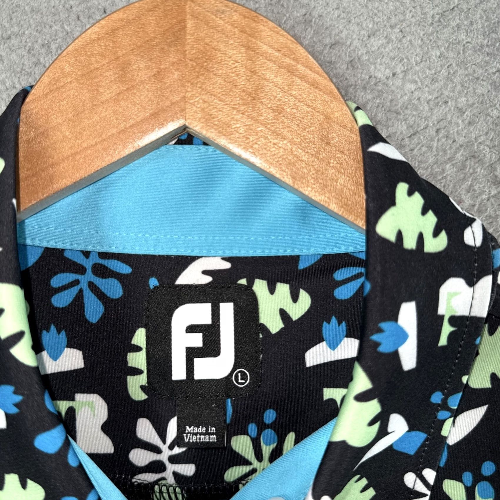 Footjoy FootJoy Palm Springs Jungle Leaves Polo Shirt Mens Large Multicolor Golf Stretch Size US L / EU 52-54 / 3 - 3 Thumbnail