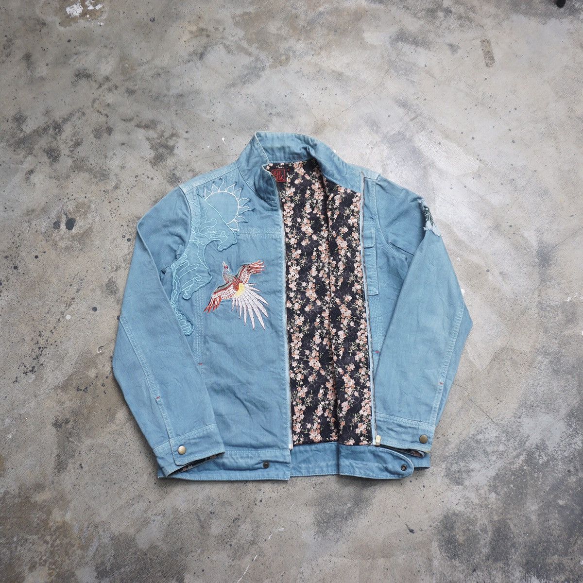 Japanese Brand GEMSTONE sukajan denim Jacket Size US M / EU 48-50 / 2 - 1 Thumbnail