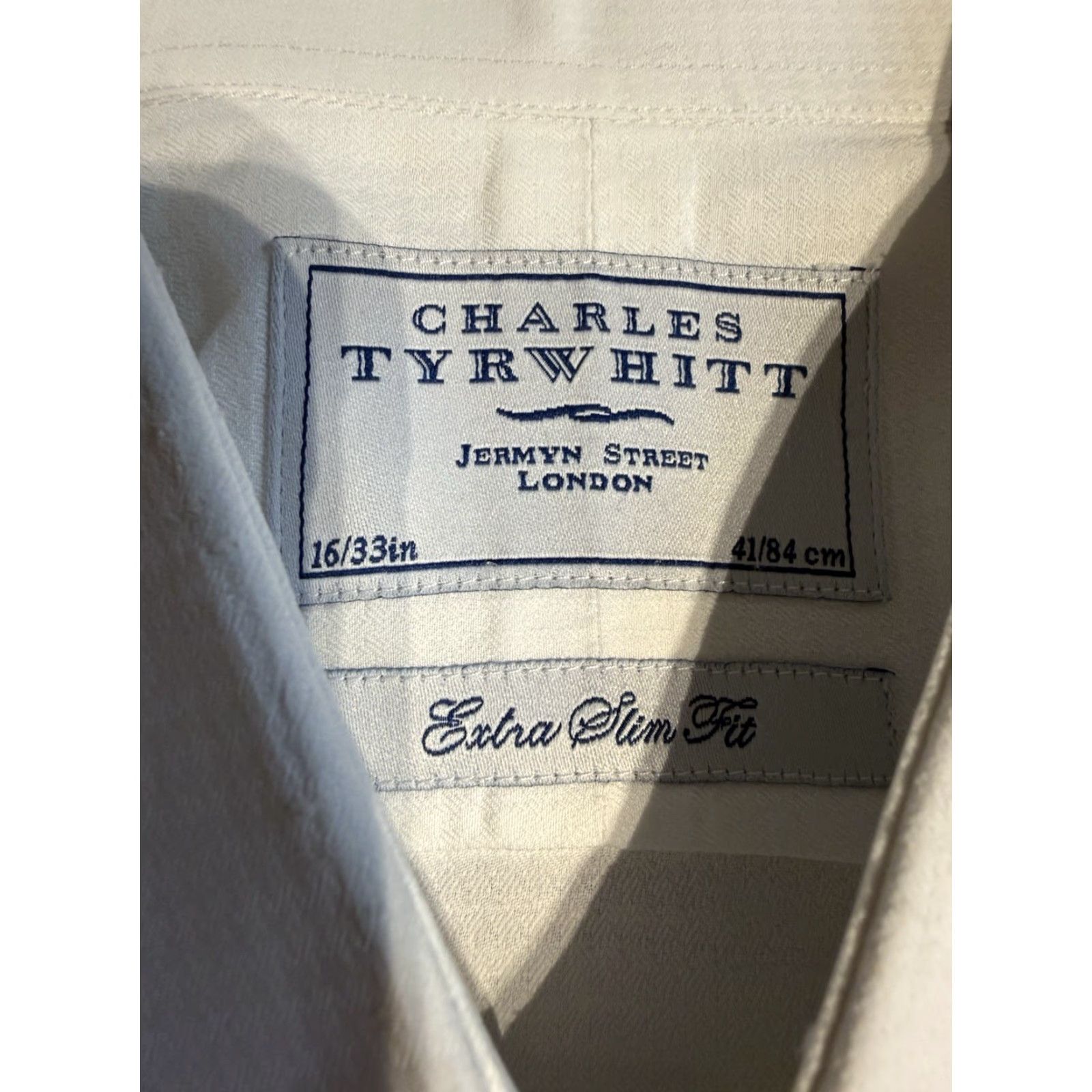 mens white dress shirt with black stripes Adrian Shadow Stripe Shirt Bright White/Black Stripe / L
