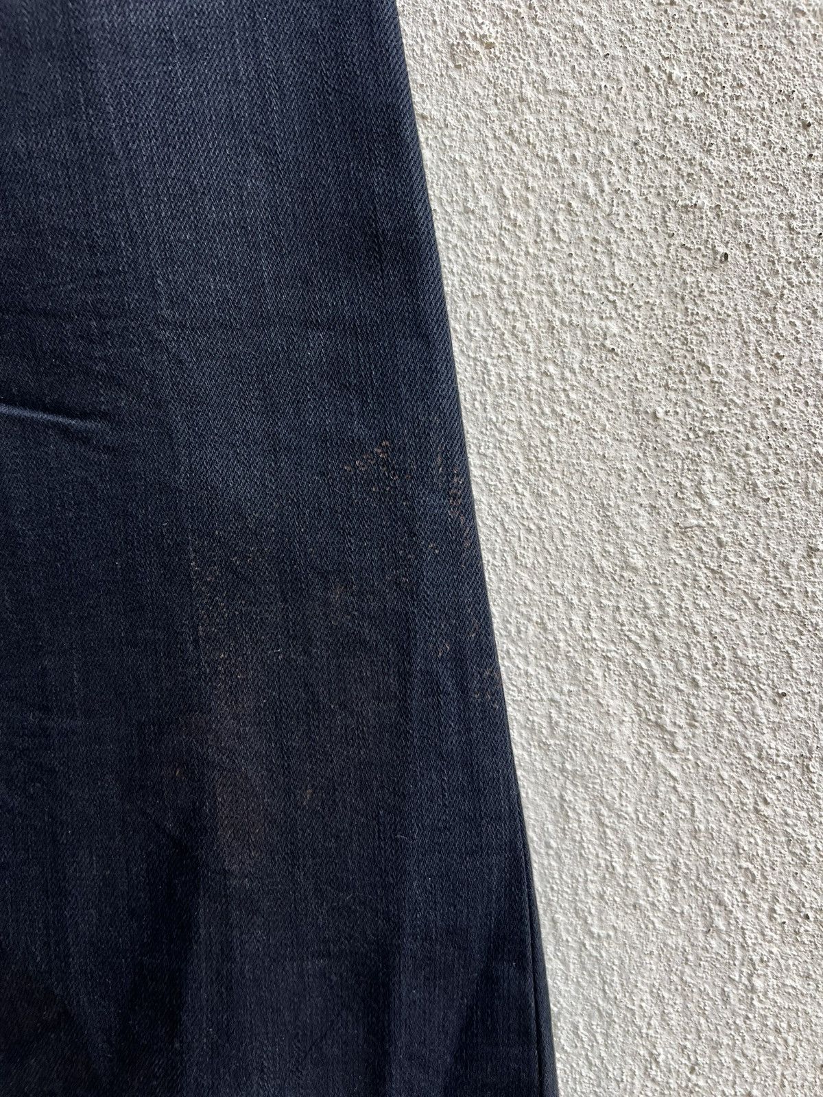 Shellac Shellac Japan Waxed Black Denim Bootcut Jeans Size US 29 - 22 Thumbnail