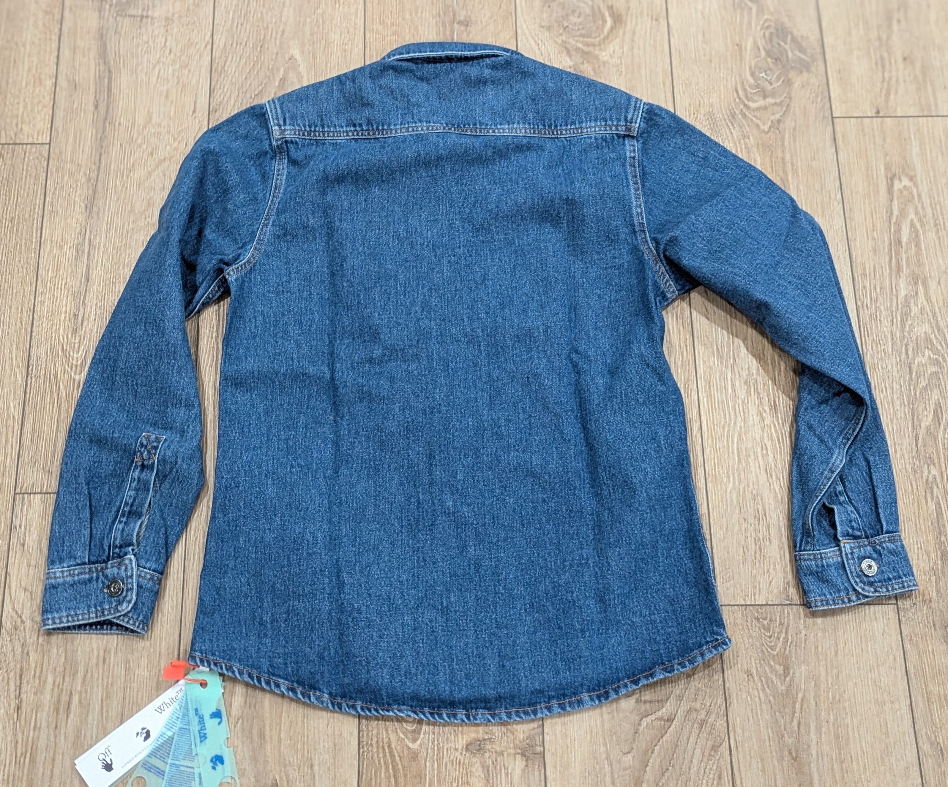 Off-White OFF-WHITE Industry Denim Button Up Shirt Blue Medium Size US M / EU 48-50 / 2 - 5 Thumbnail