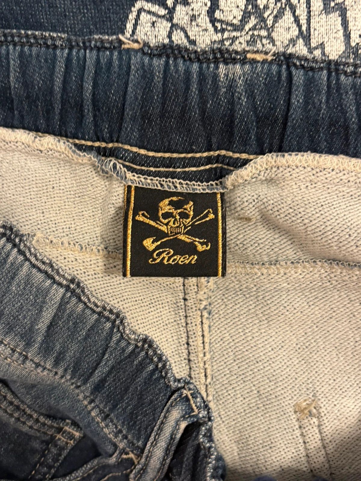 Roen Japanese Brand blue jean style sweatpants Size US 33 - 3 Thumbnail