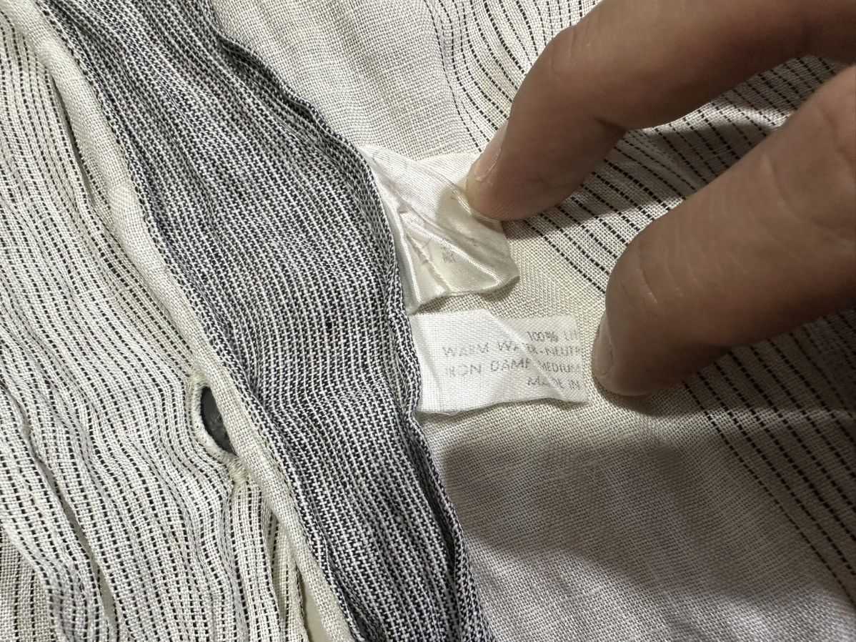 JUN MEN × Japanese Brand × Yohji Yamamoto 🔥Rare Vintage Jun Men Import Linen Shirt Made In Italy Size US M / EU 48-50 / 2 - 9 Thumbnail