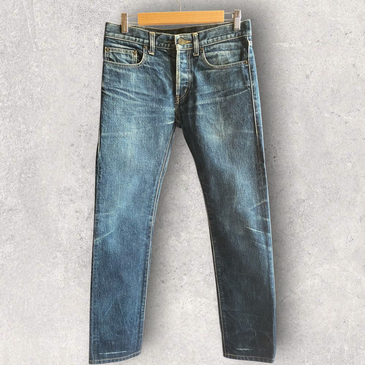Saint Laurent Paris 2013 SLP D01 Blue Raw Denim By Hedi Slimane Size US 29 - 3 Thumbnail