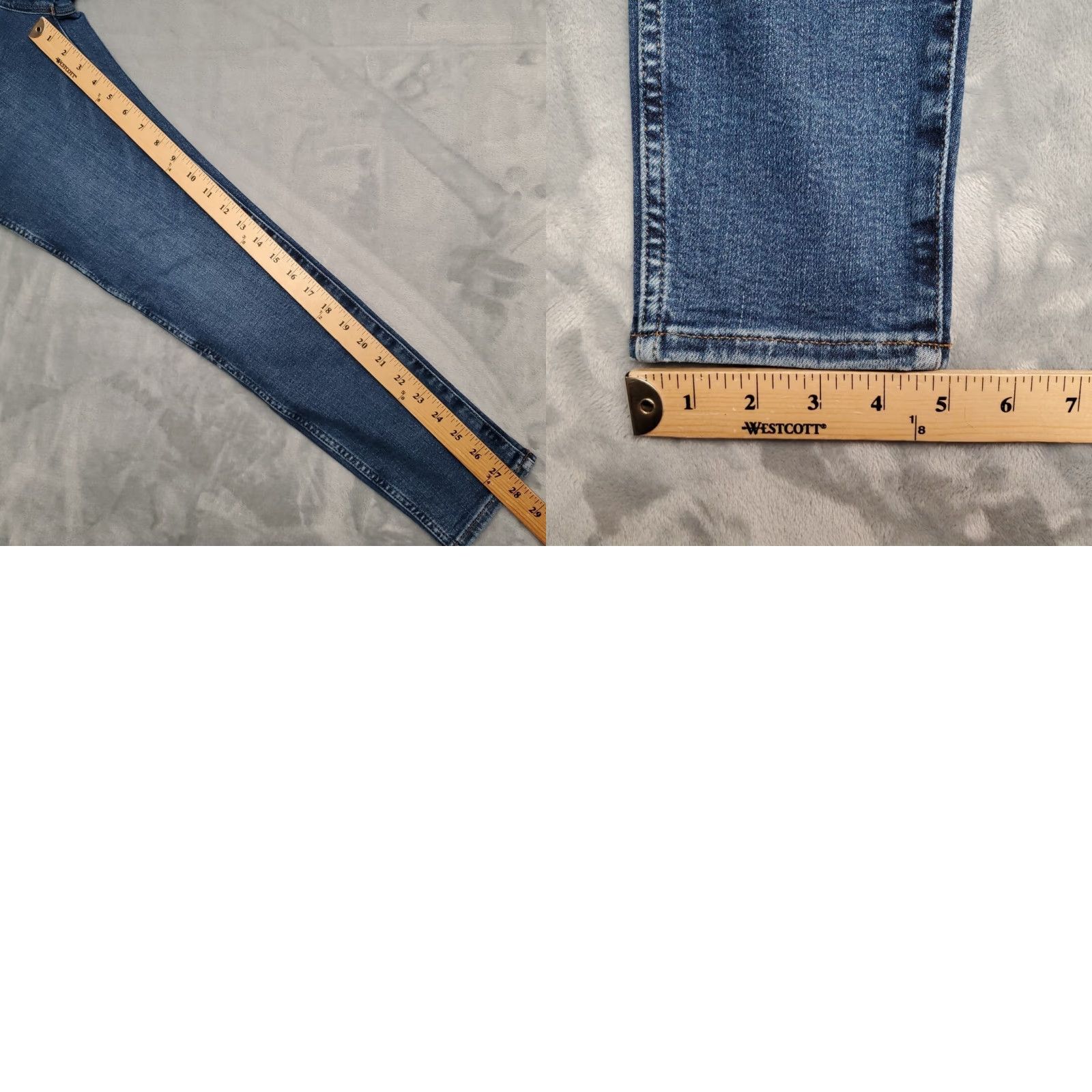 Madewell Madewell Jeans Women 29 Blue Denim 10" High Rise Skinny MA616 Fade Stretch - 5-Pocket Denim Size 29" - 9 Thumbnail