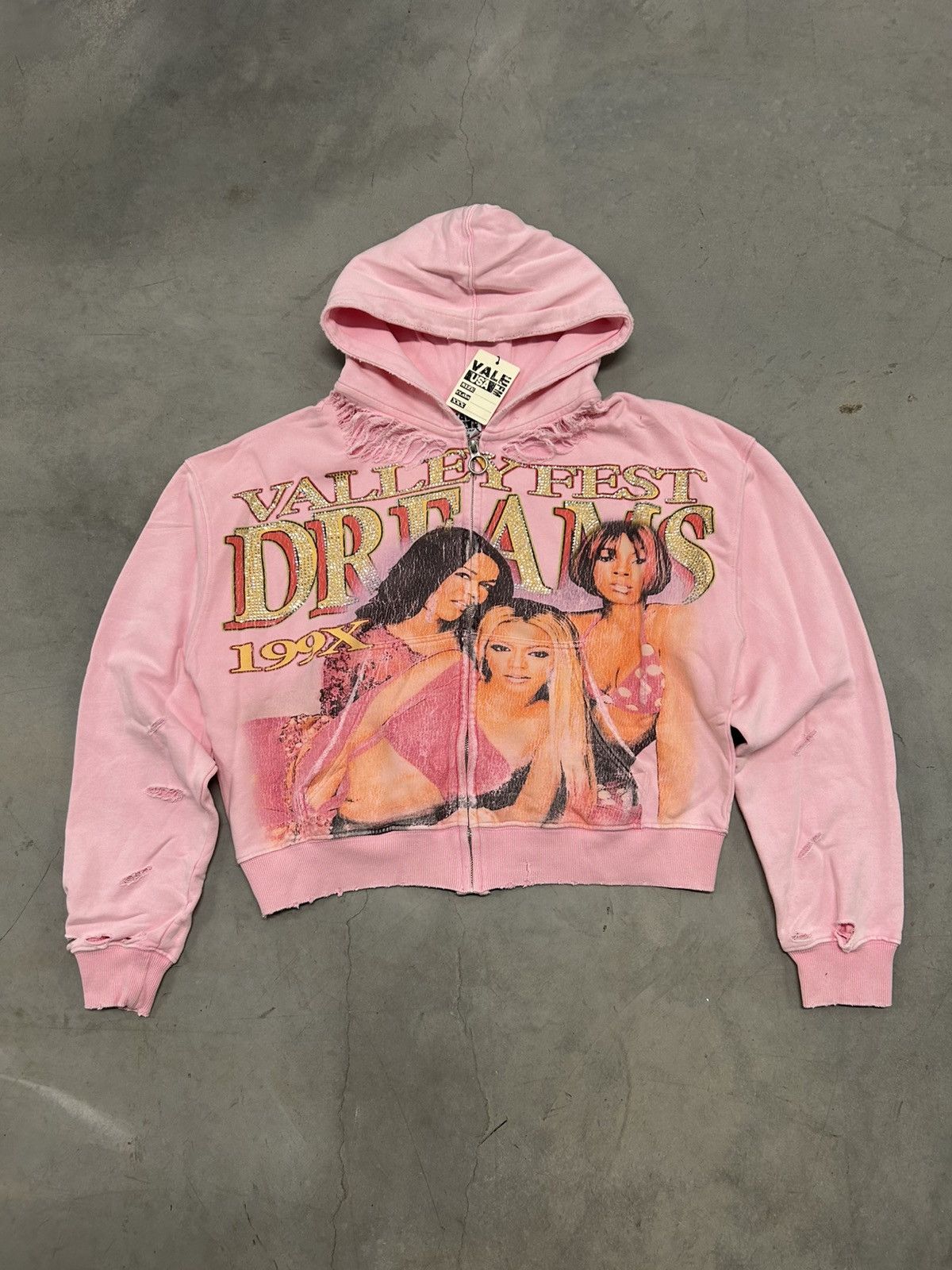 Vale Forever Valley Dreams Destiny’s Child Zip Up Hoodie New