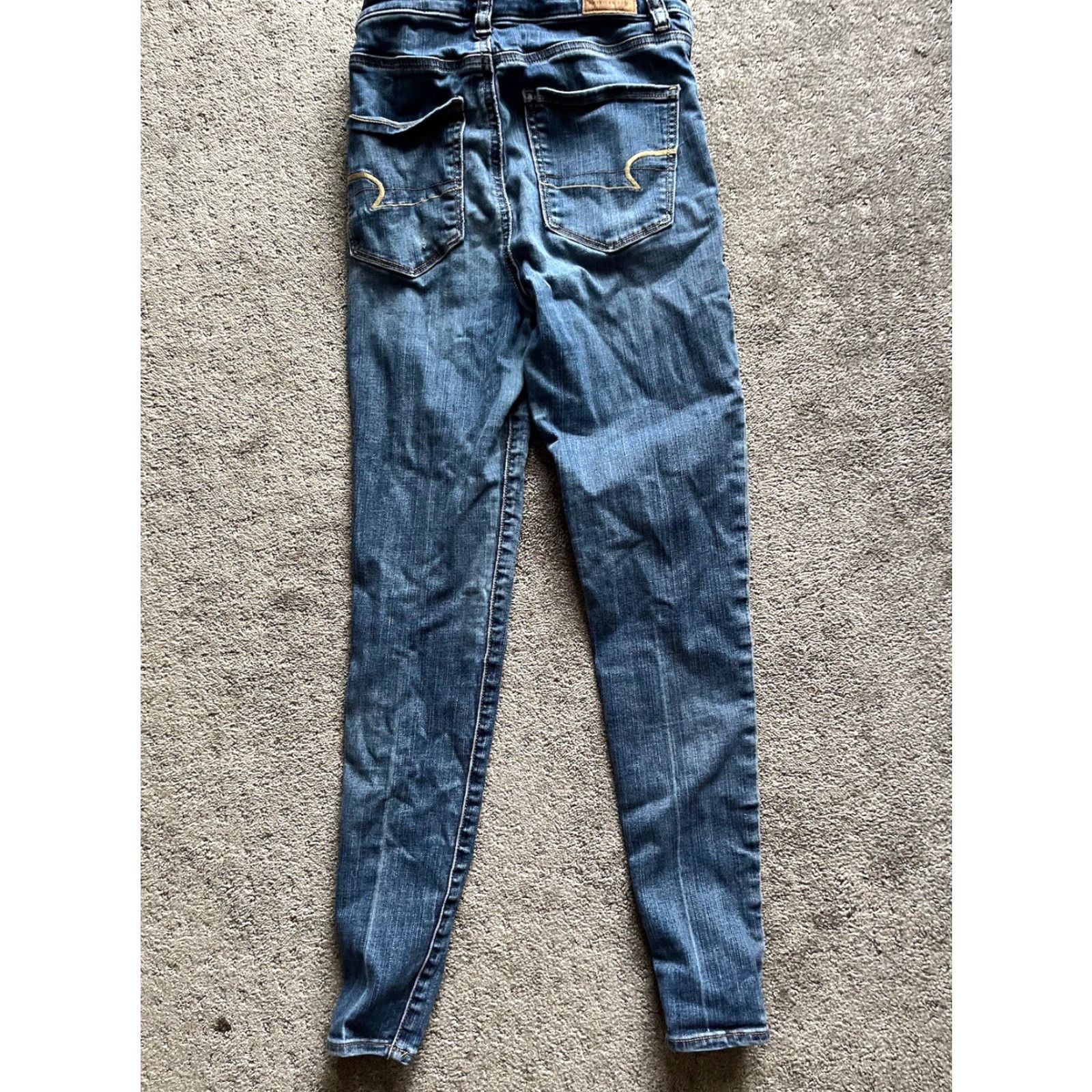 American Eagle Outfitters American Eagle Highest Rise Jegging Blue Jeans Women Size 2 Regular Ankle Zip Size 26" / US 2 / IT 38 - 3 Thumbnail