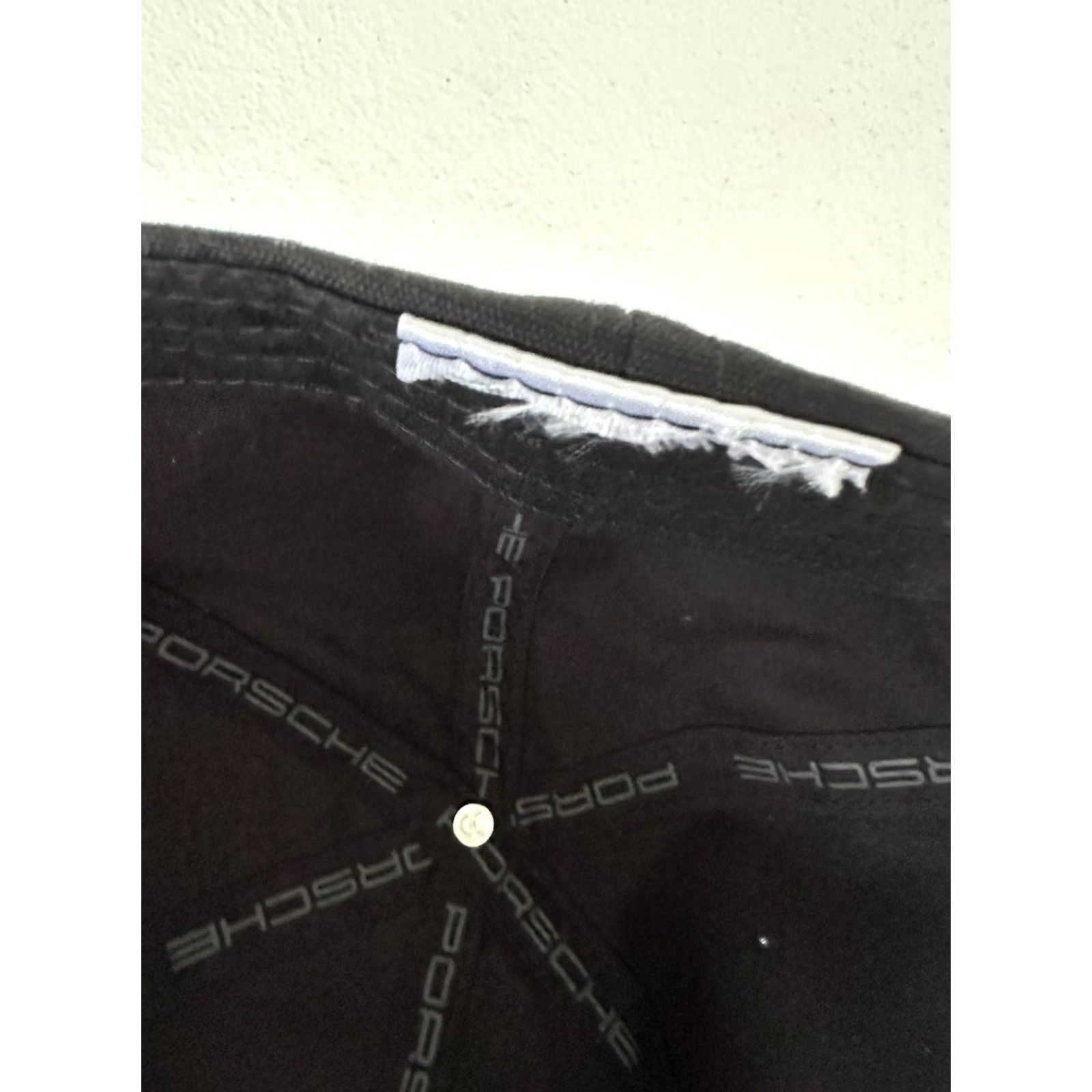 Vintage Porsche Design Black Baseball Cap Crest Adjustable Strap-Back Hat Cap Men Canvas Cotton Adjustable 75/25 11029265 NWOT Size ONE SIZE - 6 Thumbnail
