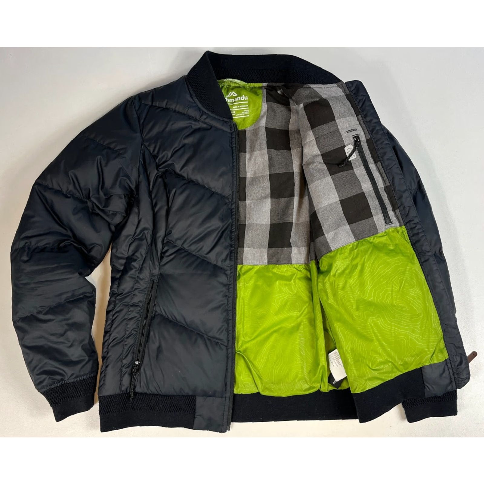Kathmandu VINTAGE Kathmandu Women's Down Bomber Jacket Sz 8 Black Quilted Fall Winter Casual Mens Womens Girls Size M / US 6-8 / IT 42-44 - 3 Thumbnail