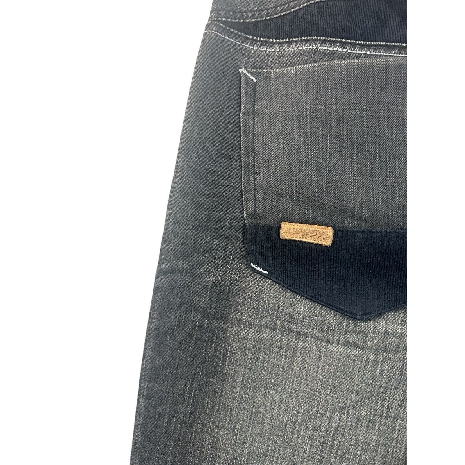 Akademiks Vintage Akademiks Jeans Mens S 36 Black Denim Baggy Wide Leg Size US 36 / EU 52 - 5 Thumbnail