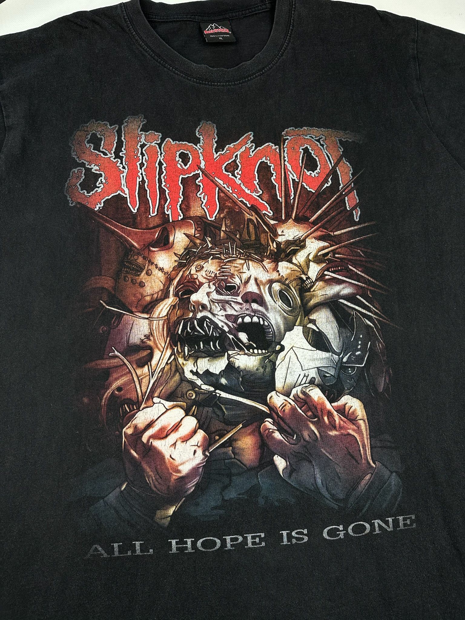 Slipknot Y2K Slipknot Faded Masks Tee Size US XL / EU 56 / 4 - 2 Thumbnail