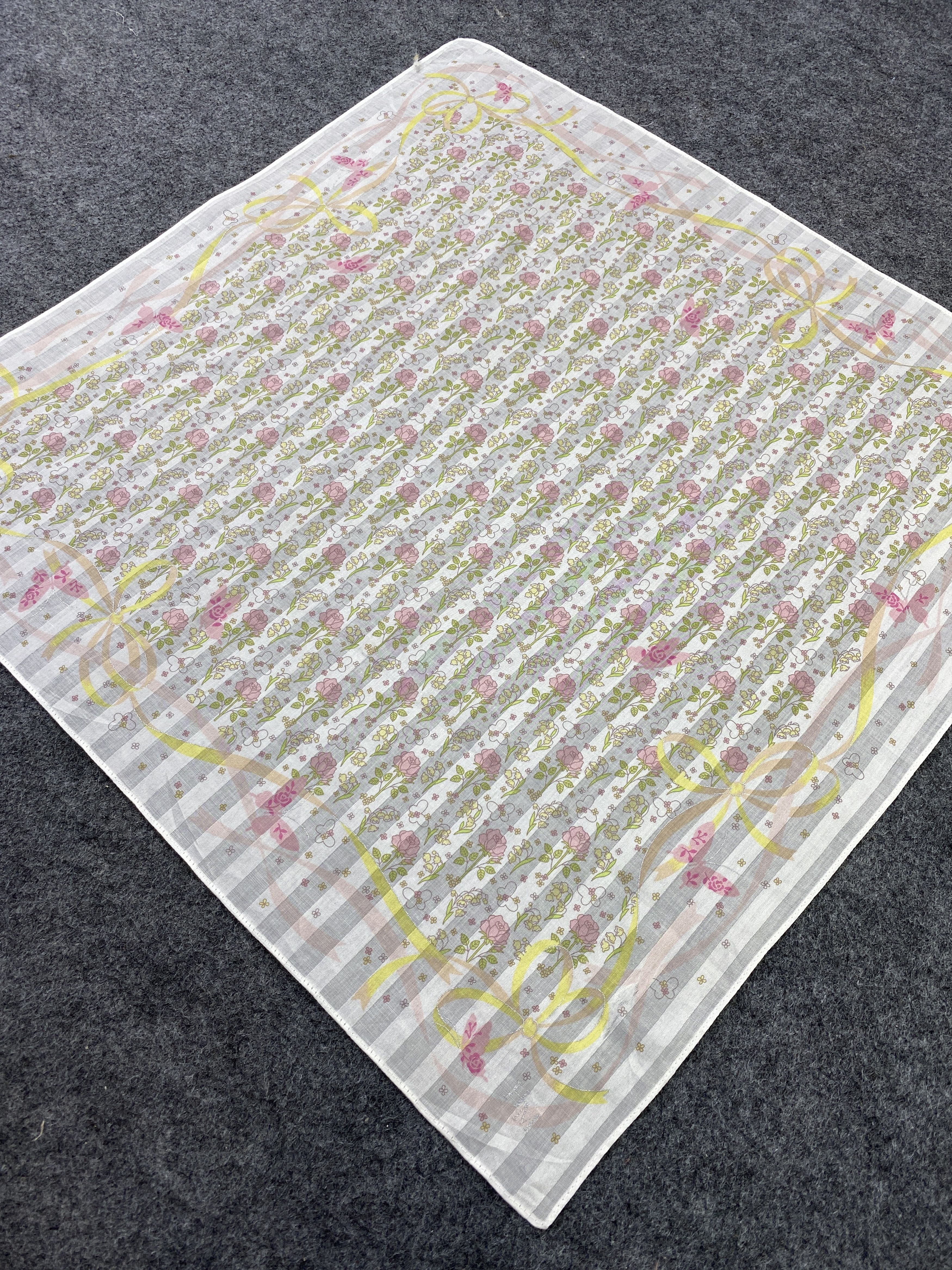 Hanae Mori × Vintage Hanae Mori Handkerchief / Bandana / Neckerchief-B213 Size ONE SIZE - 4 Thumbnail