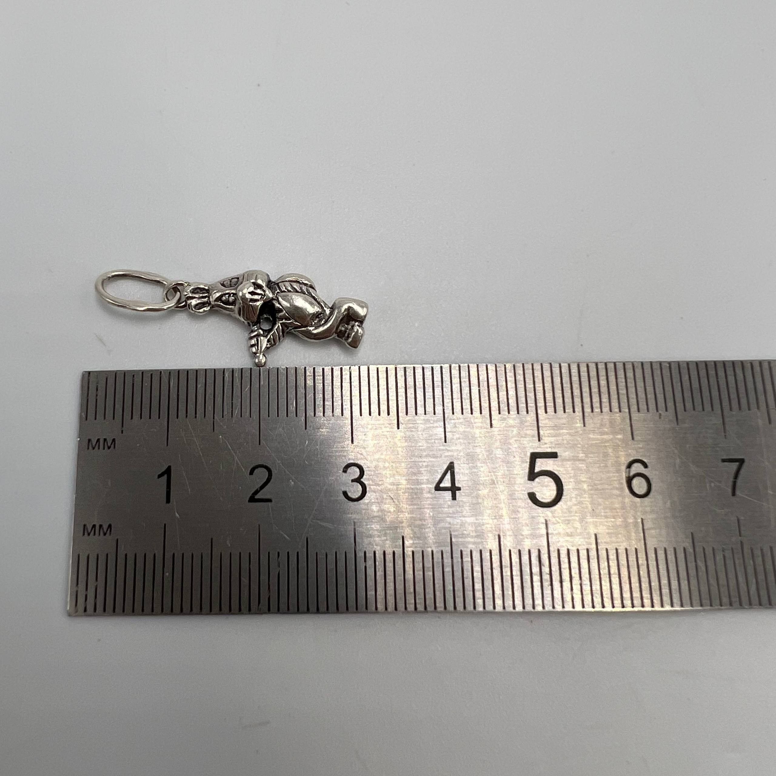 Vintage Vintage Pendant Rabbit Sterling Silver 925 Jewelry 2g Size ONE SIZE - 5 Thumbnail