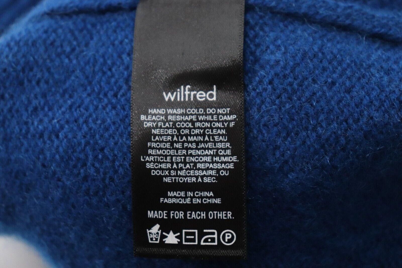 Designer Wilfred Small Bluebell Luxe Cashmere Jara Pullover Sweater Size S / US 4 / IT 40 - 6 Thumbnail