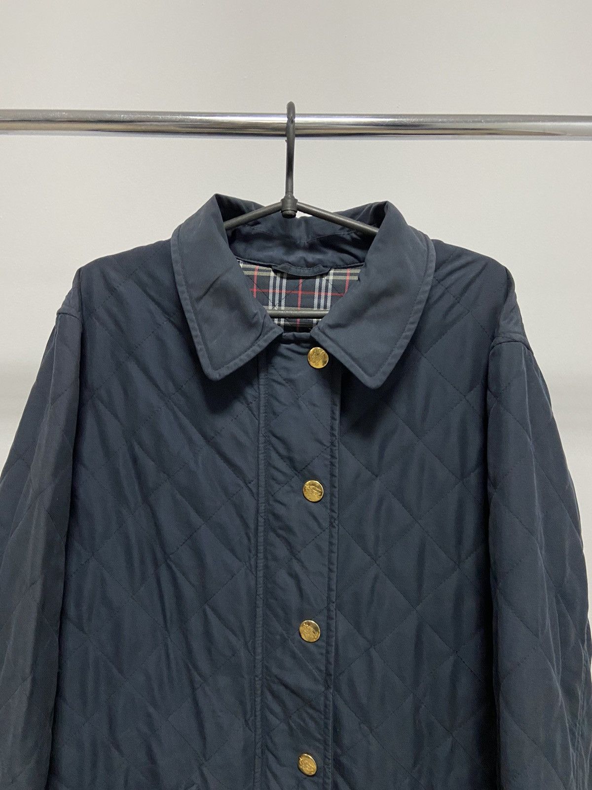 Burberry × Vintage Burberry 90s Vintage small Logo Jacket Nylon Quilted Size US L / EU 52-54 / 3 - 3 Thumbnail
