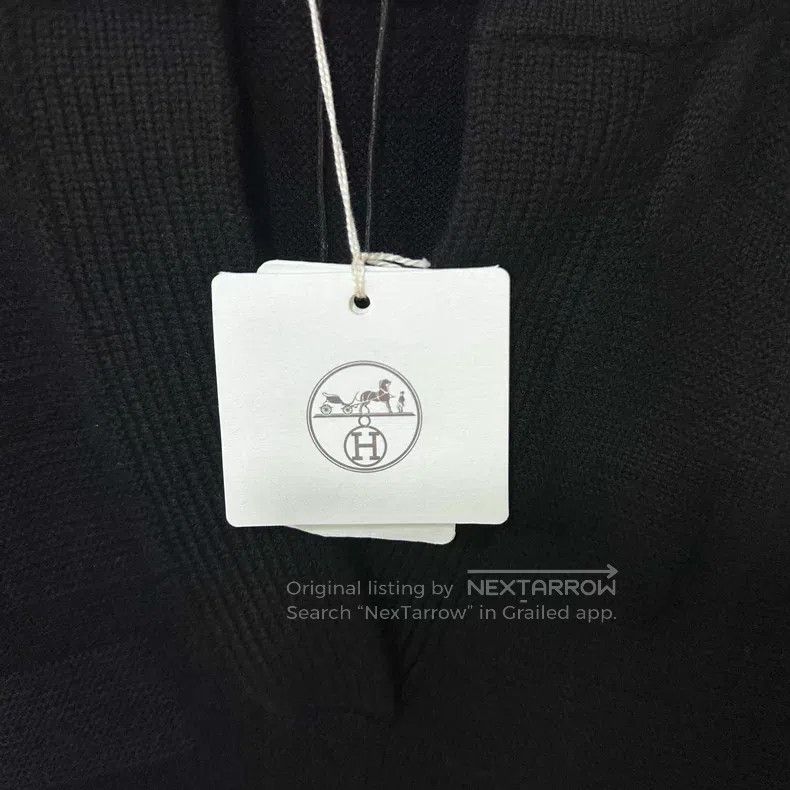 Hermes Hermes Black patterned wool sweater Size XXS / US 00 / IT 34 - 7 Thumbnail