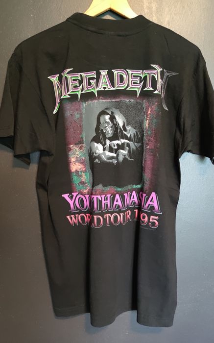 Vintage MEGADETH Youthanasia World Tour 1995 vintage shirt | Grailed