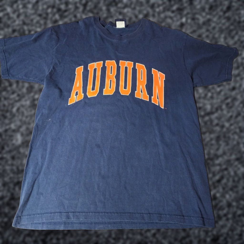 Vintage VINTAGE 90s Auburn Tigers University Mens T Shirt Distressed Cotton Large Size US L / EU 52-54 / 3 - 1 Thumbnail
