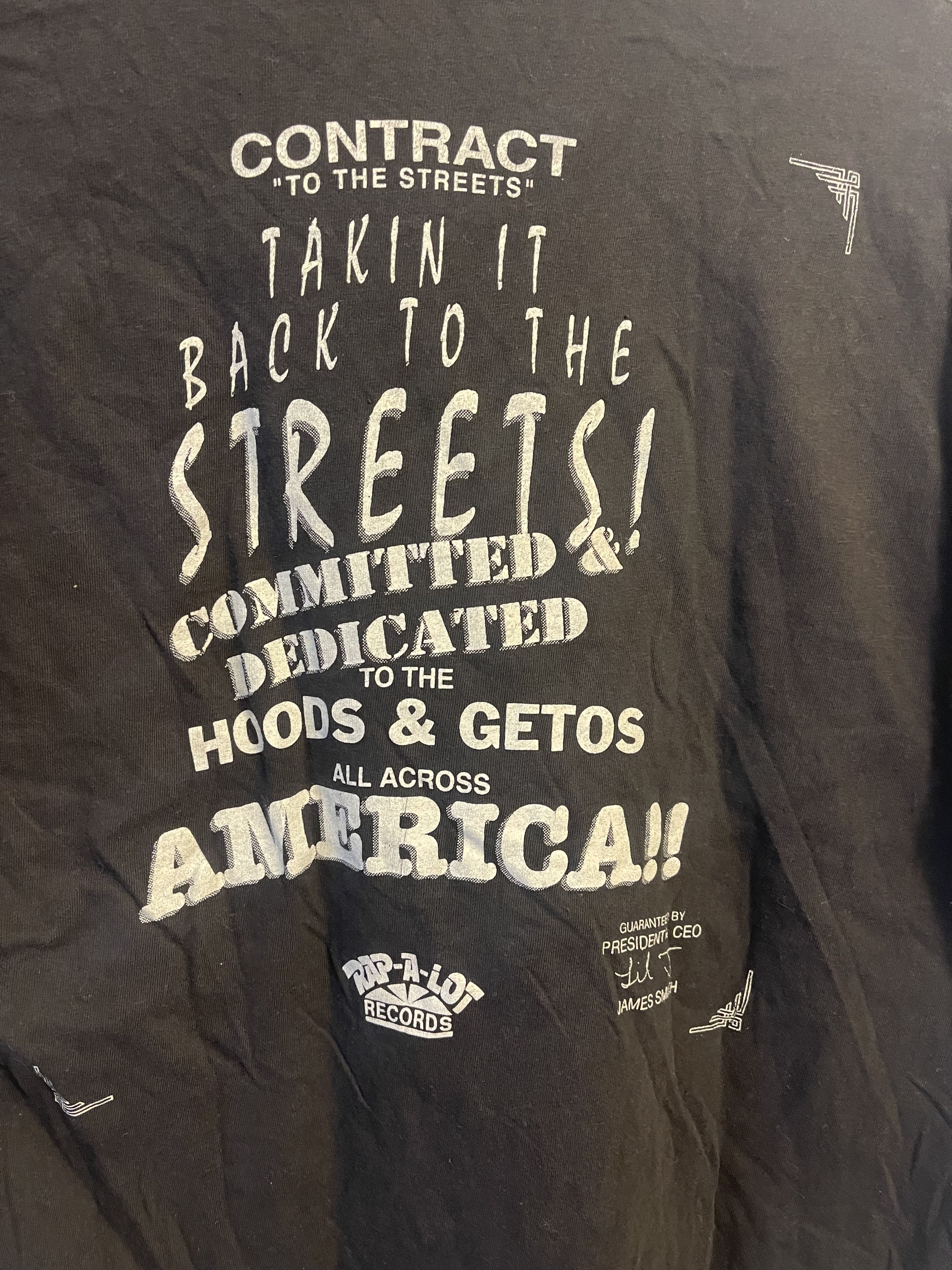 Vintage Vintage 80s Rap A Lot J Prince Geto Boys T-shirt Size US XL / EU 56 / 4 - 5 Thumbnail