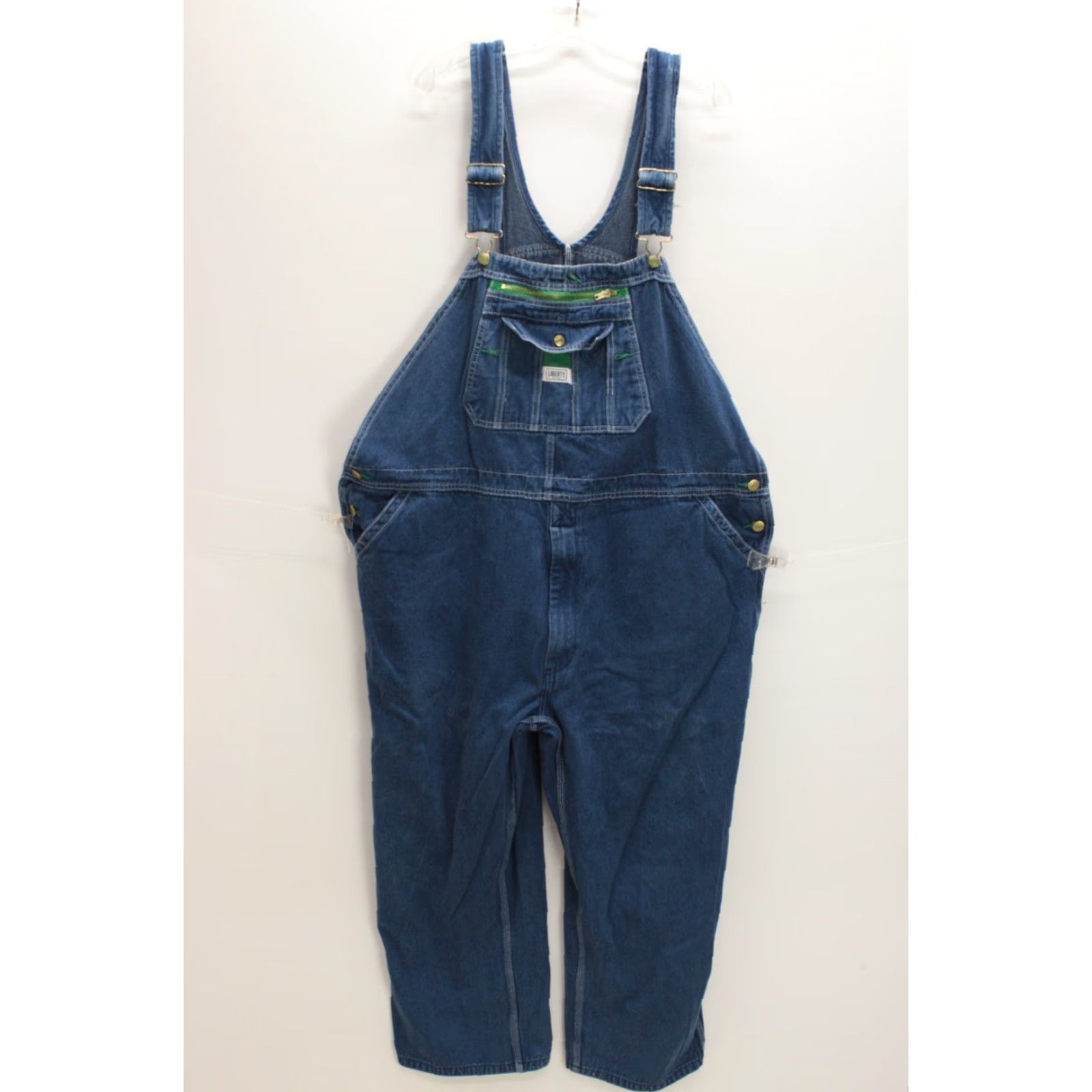 Denime VINTAGE LIBERTY Bib Overalls Mens 48x27 Blue Carpenter Denim Workwear Farmer Ranch Size US 32 / EU 48 - 2 Thumbnail