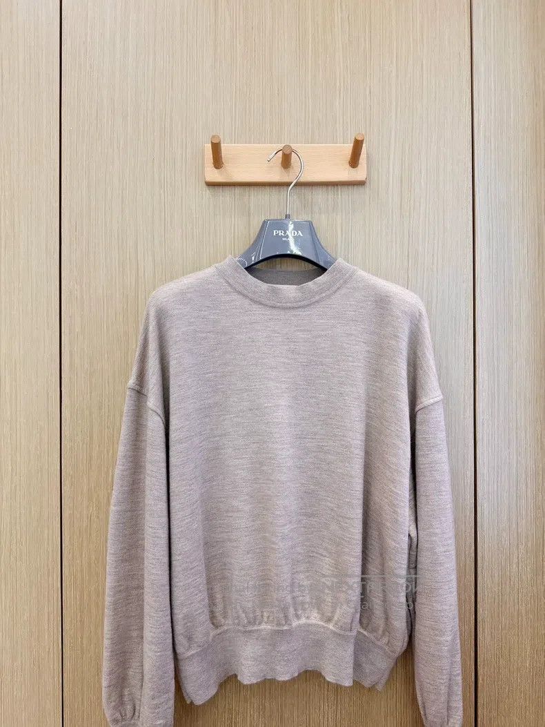 Loro Piana Loro Piana Camel Colored Cashmere Long Sleeve Crewneck Swe Size L / US 10 / IT 46 - 2 Thumbnail