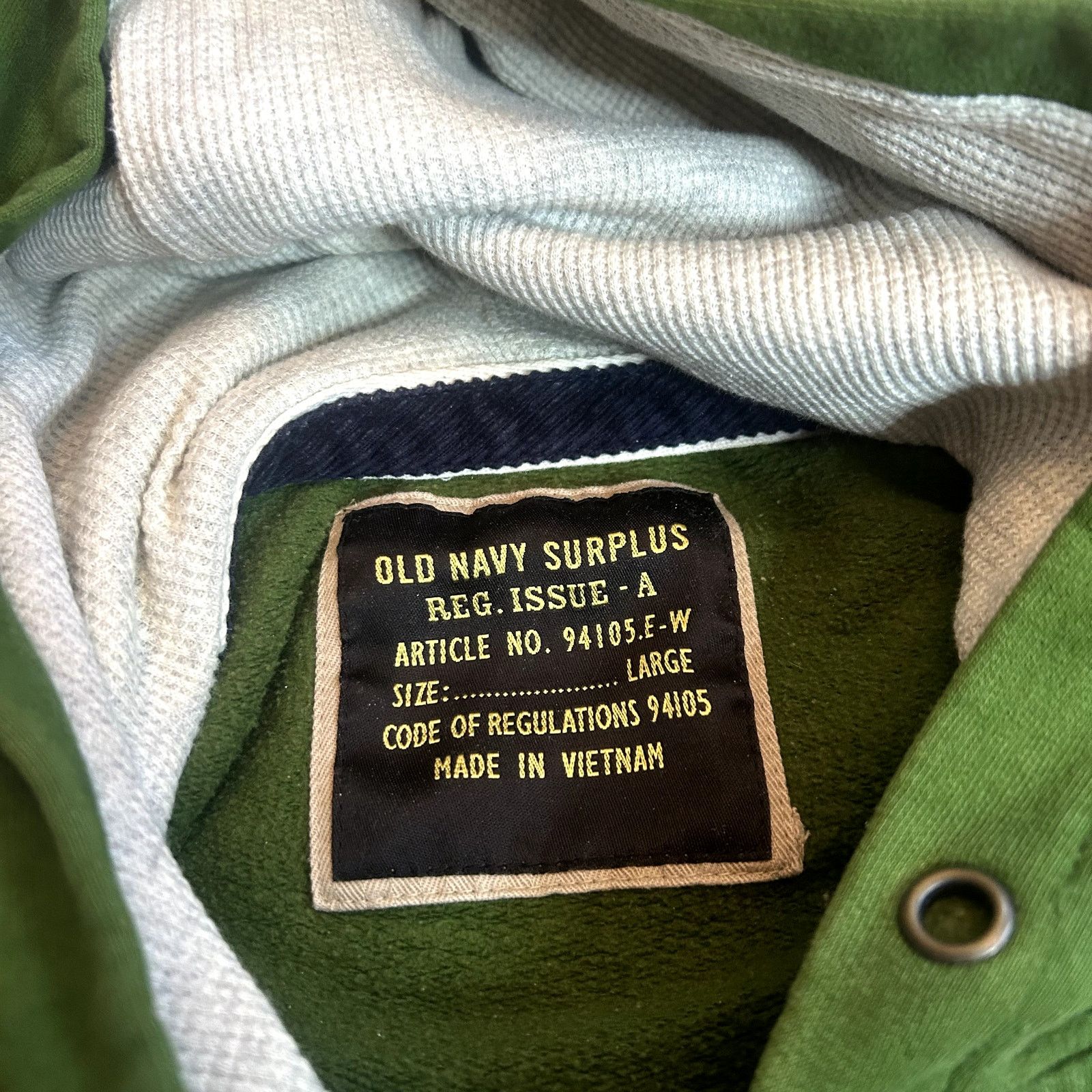 Old Navy Y2K Old Navy Green Hoodie Large Size US L / EU 52-54 / 3 - 4 Thumbnail