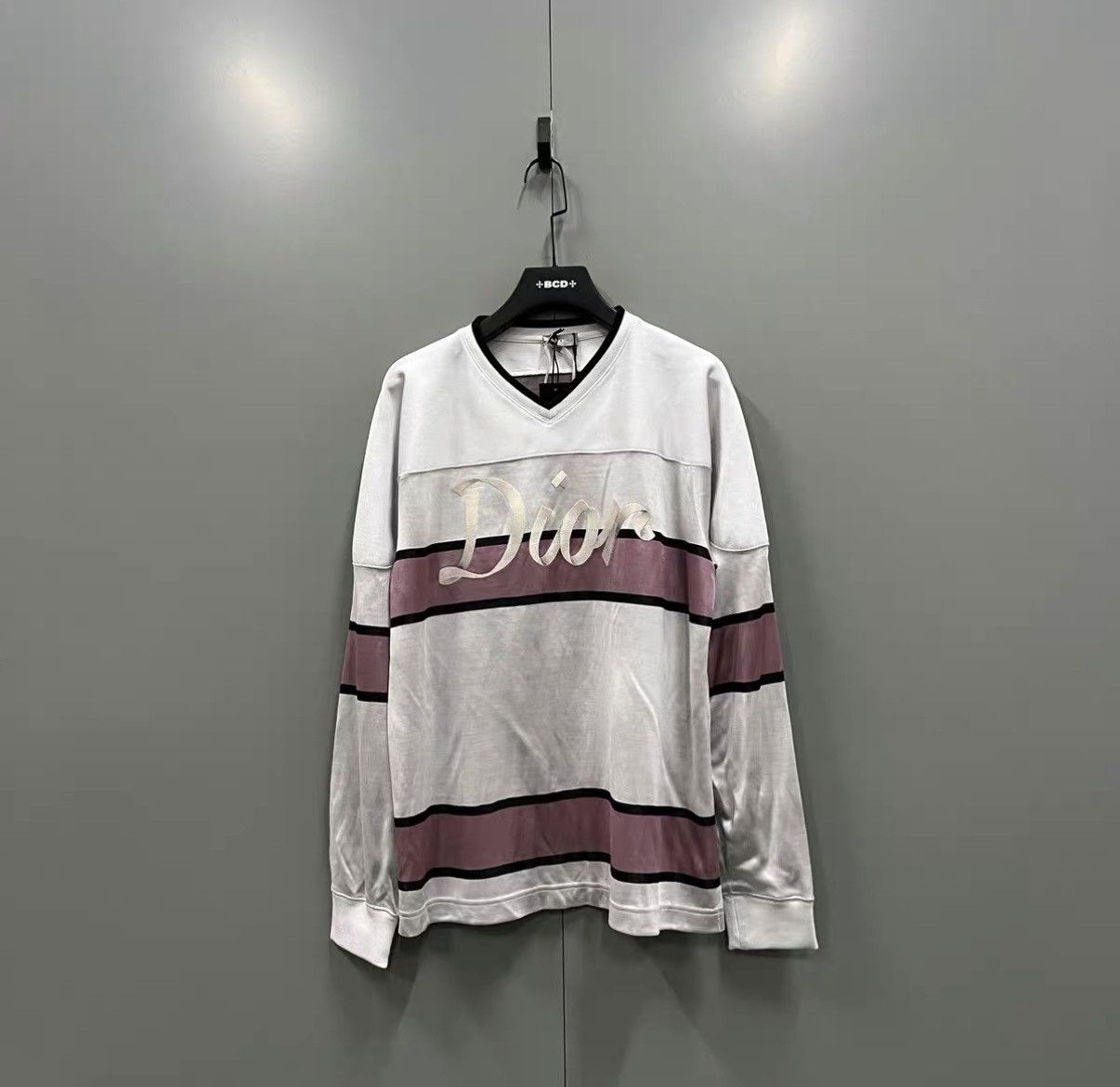 Dior Dior Color Block Embroidered Logo Long Sleeve J41 Size US M / EU 48-50 / 2 - 1 Thumbnail