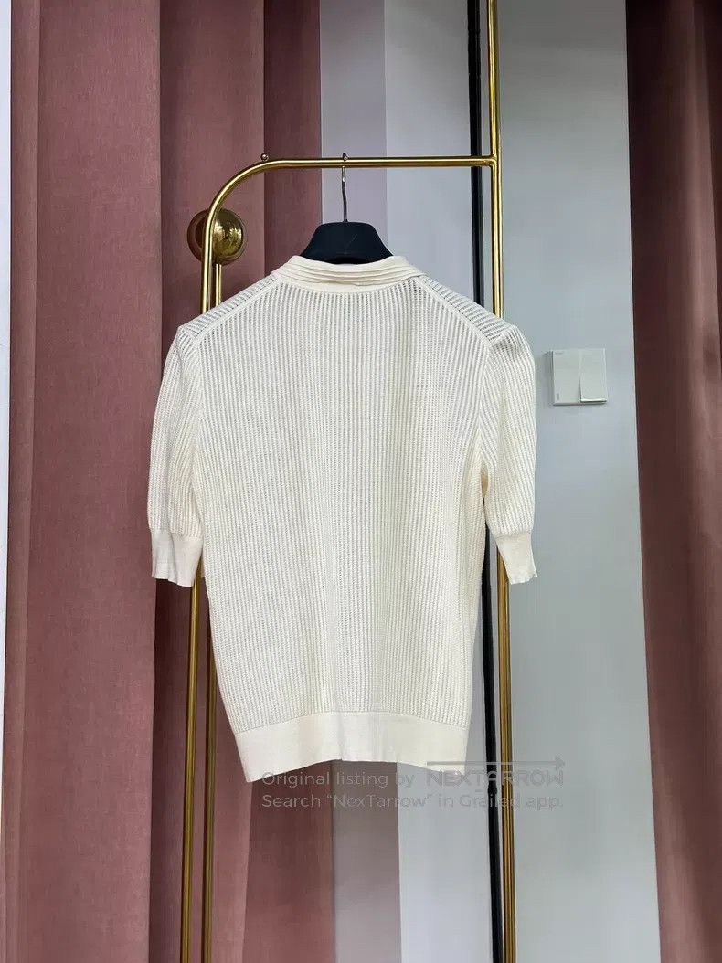 Loro Piana Loro Piana Knitted Short Sleeve Top Size XS / US 0-2 / IT 36-38 - 3 Thumbnail