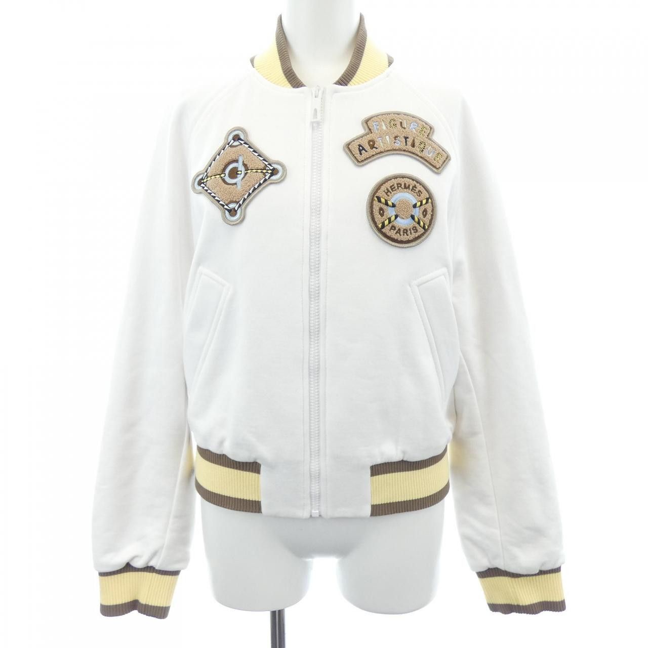 Hermes Hermes Hermès FIGURE ARTISTIQUE VARSITY EMBROIDE34 Jacket Textile Outerwear DUTY FREE for USA Size ONE SIZE - 1 Thumbnail