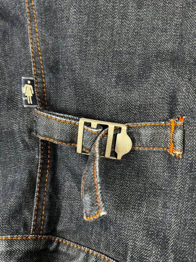 Jean Paul Gaultier 2000s Jean Paul Gaultier Navy Brut Denim Elastic Jacket Size US M / EU 48-50 / 2 - 9 Thumbnail