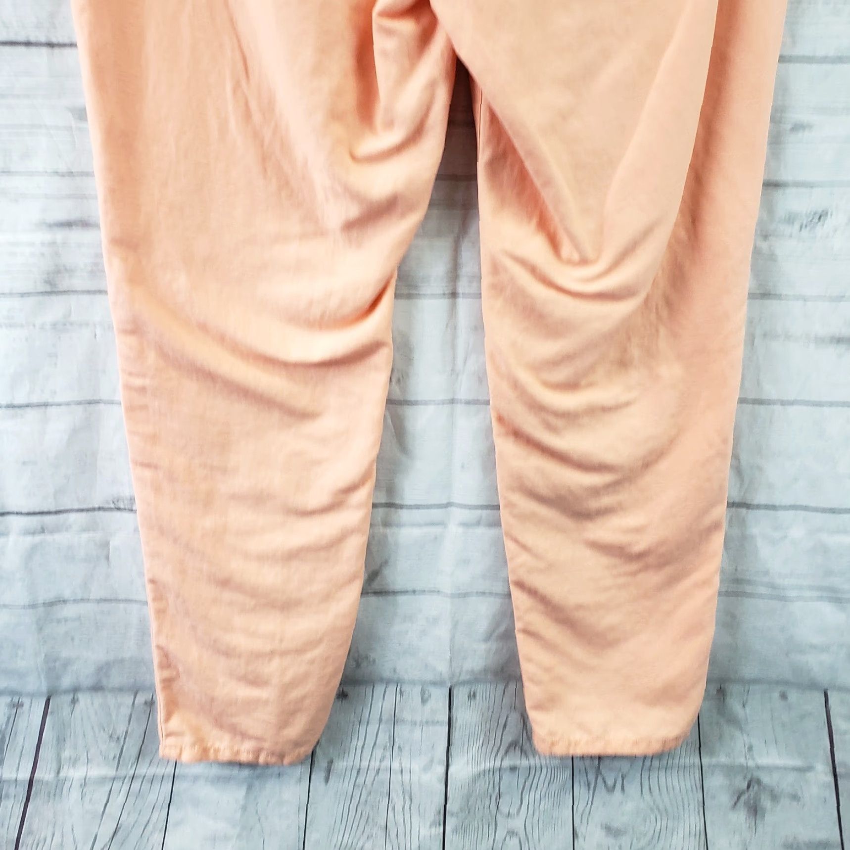 Loft LOFT Ann Taylor Womens Pants Solid Orange Linen Cotton Mid Rise 10 Casual - 29.5 Inseam Size 32" / US 10 / IT 46 - 5 Thumbnail