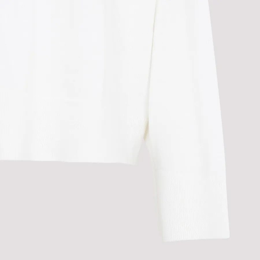 Bottega Veneta o1n1vont1225 Light Wool Trutleneck Sweater in White Size S / US 4 / IT 40 - 4 Thumbnail