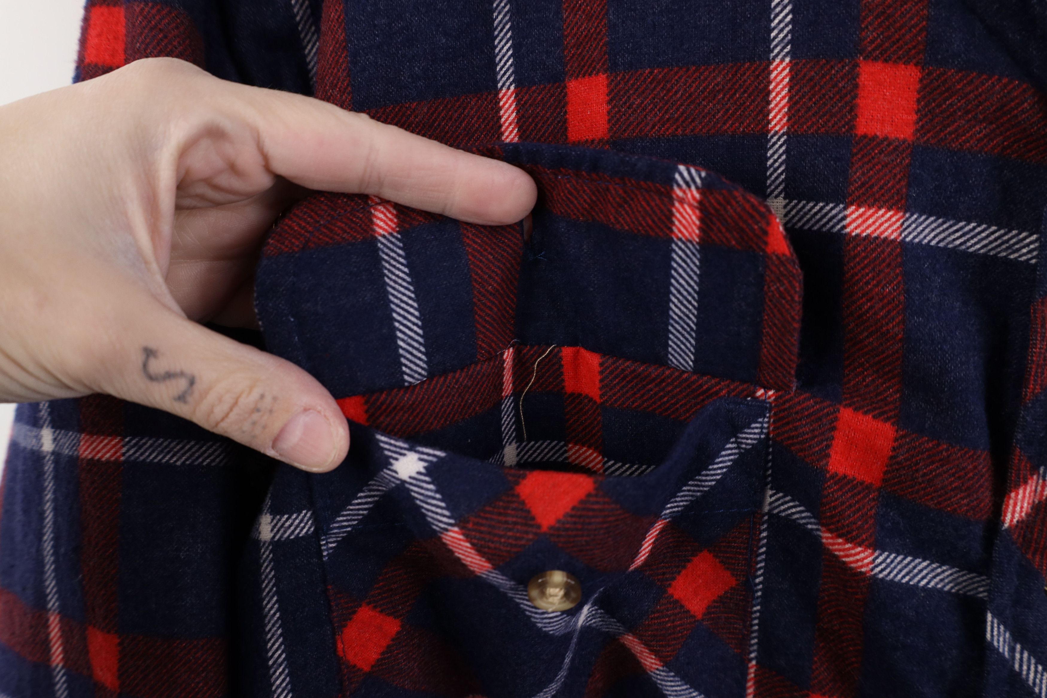 Vintage Vintage 90s Streetwear Quilted Button Shirt Jacket Jac Size US L / EU 52-54 / 3 - 6 Thumbnail