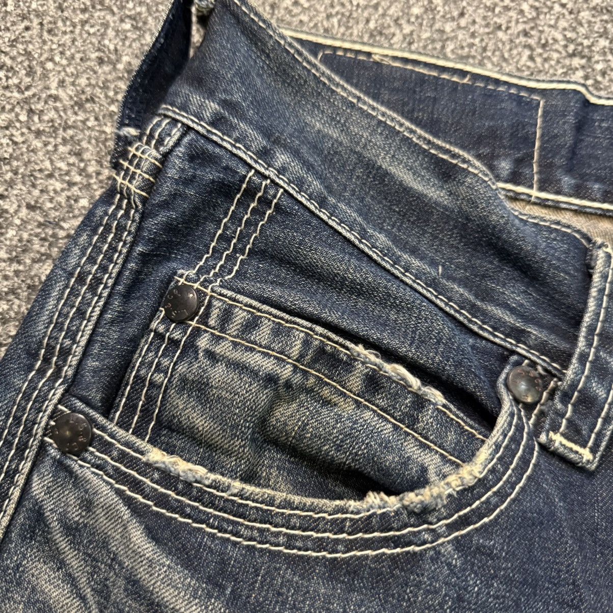 If Six Was Nine 🔥🇯🇵 Vintage 90s Levis Japanese Distressed Rusty Denim Size US 32 / EU 48 - 10 Thumbnail