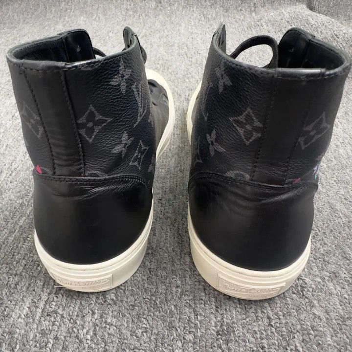 Louis Vuitton Louis Vuitton Tattoo Monogram Eclipse High-Top Sneakers -25 Size US 8.5 / EU 41-42 - 3 Thumbnail