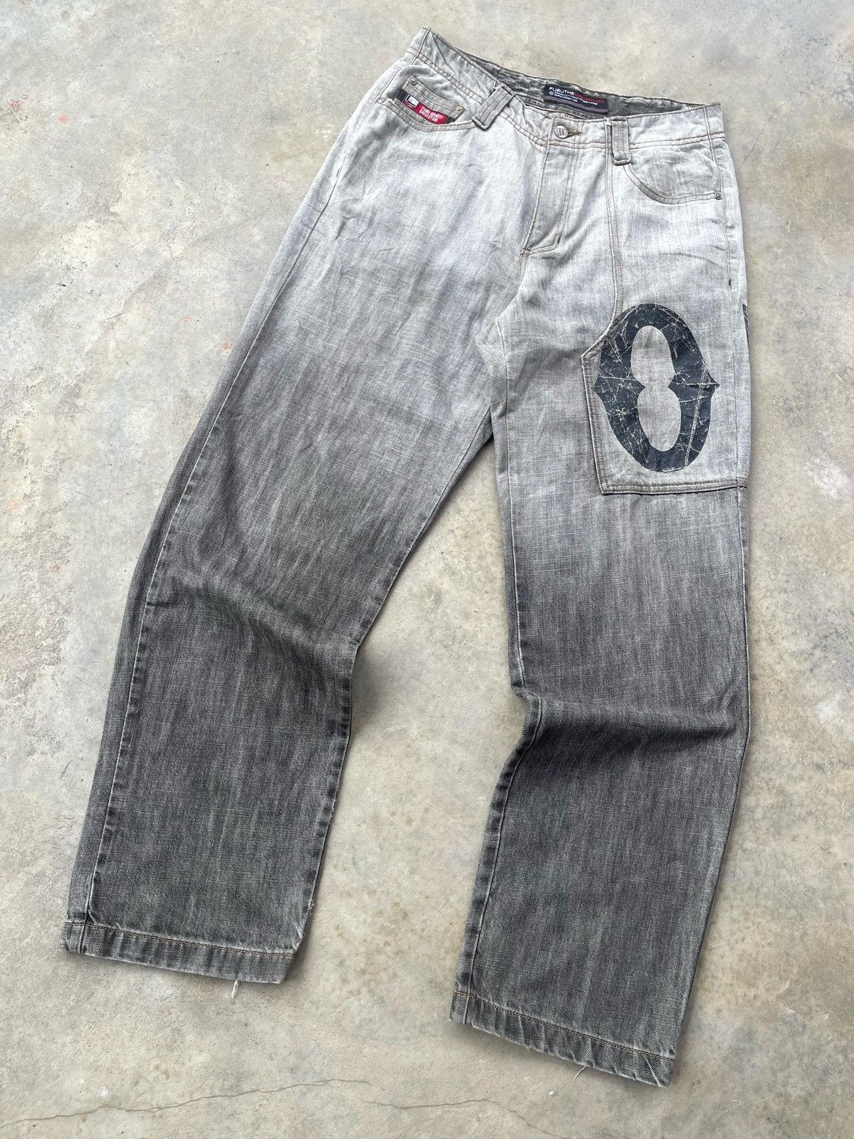Fubu × JNCO Vintage Y2K Fubu Gradient Dye Jeans Pant Size US 32 / EU 48 - 4 Thumbnail