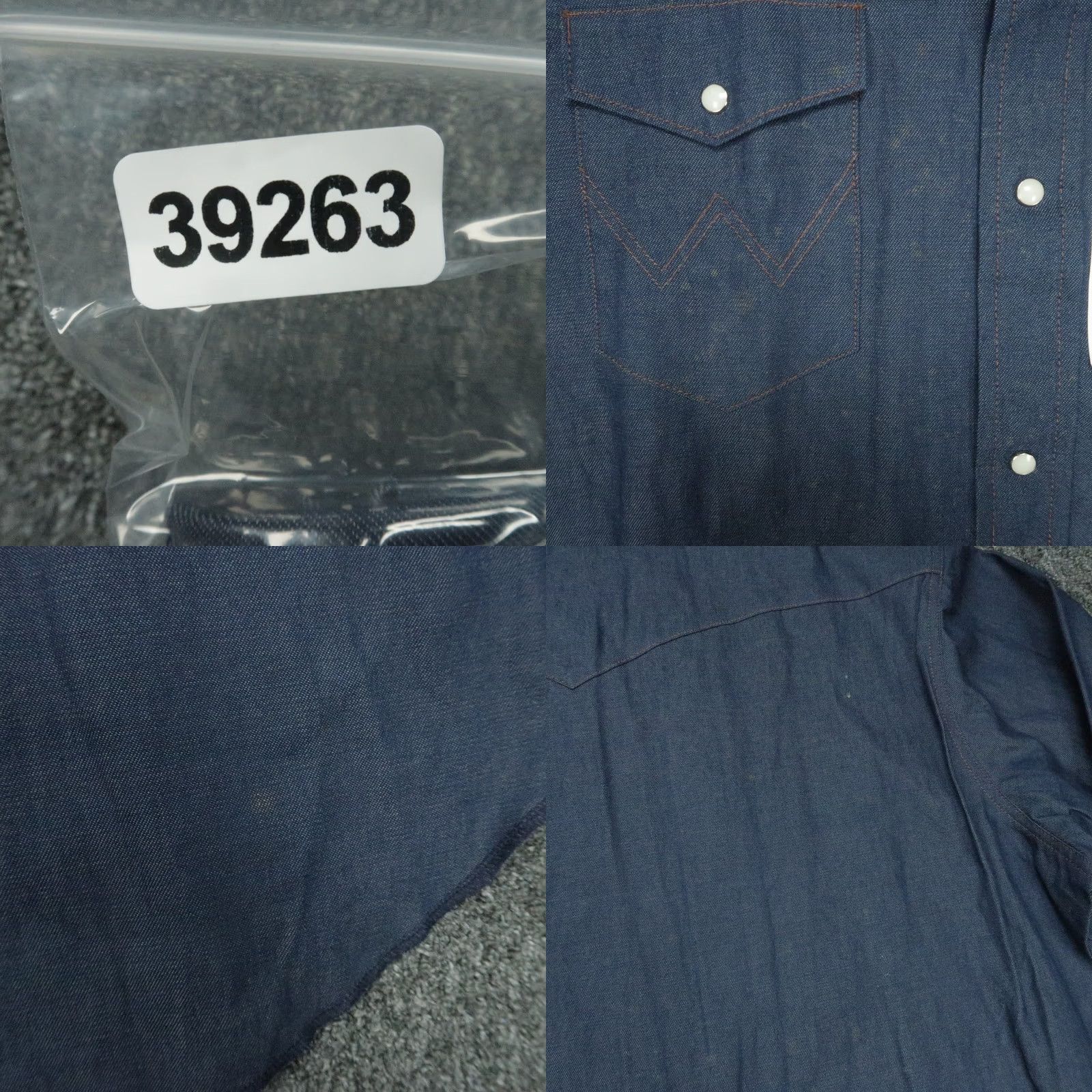Wrangler Wrangler Blue Denim Shirt Mens 3XL Tall Long Sleeve Snap Button Up Cowboy Western Size US XXL / EU 58 / 5 - 8 Thumbnail
