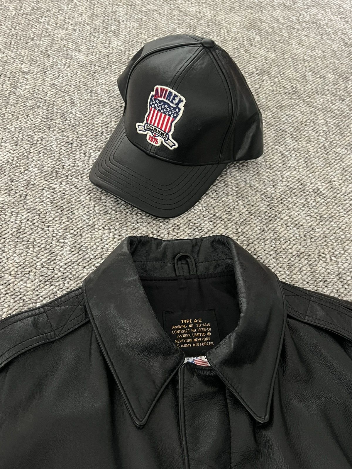 Avirex Avirex Leather Strapback Cap Size ONE SIZE - 2 Thumbnail