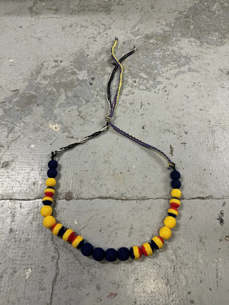 Prada AW2005 Prada Chocker Nappa Yellow Bead Savage Necklace Size ONE SIZE - 4 Thumbnail
