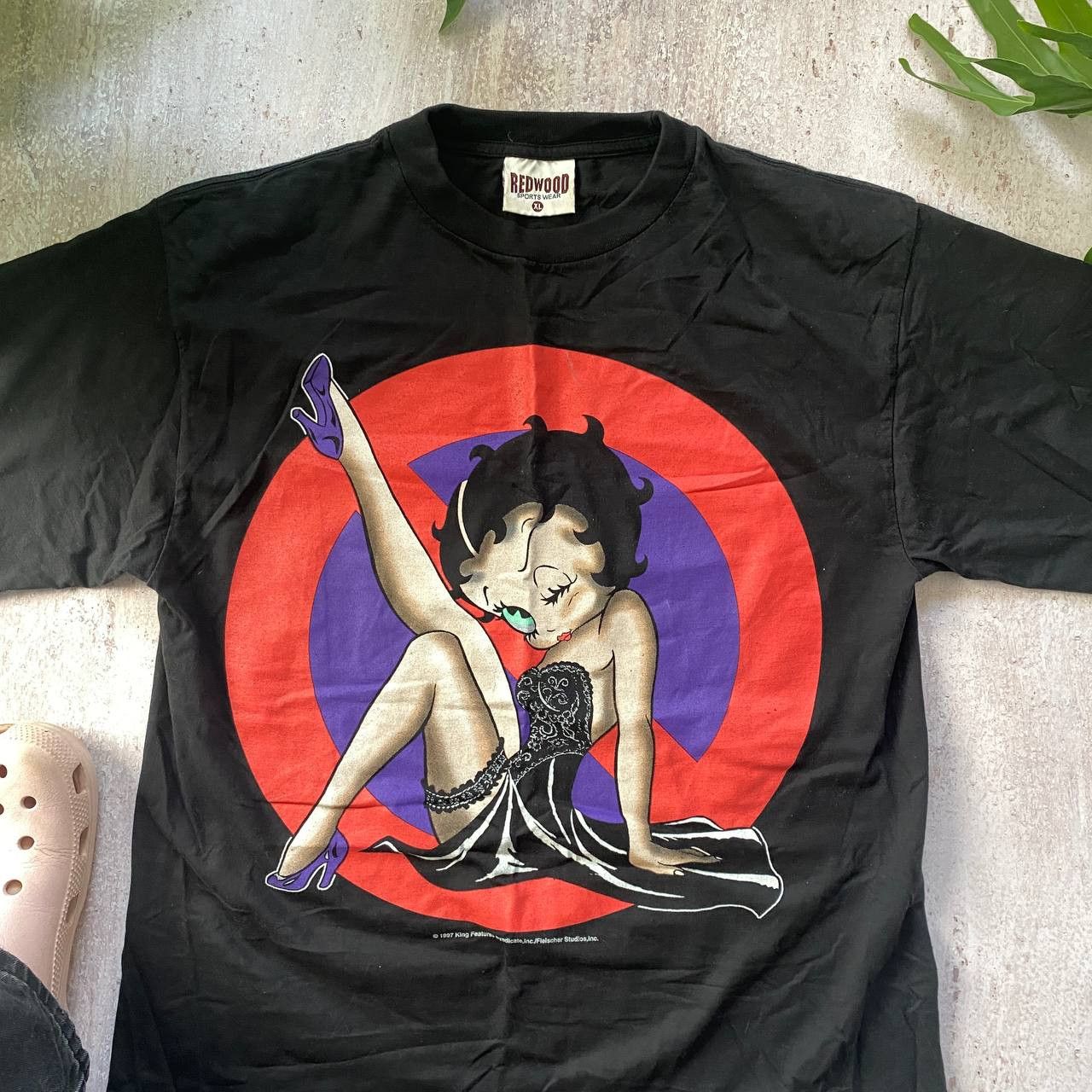 Vintage VINTAGE 1997 BETTY BOOP VERY RARE AMAZING BIG PRINT TEE 177 Size US XL / EU 56 / 4 - 2 Thumbnail