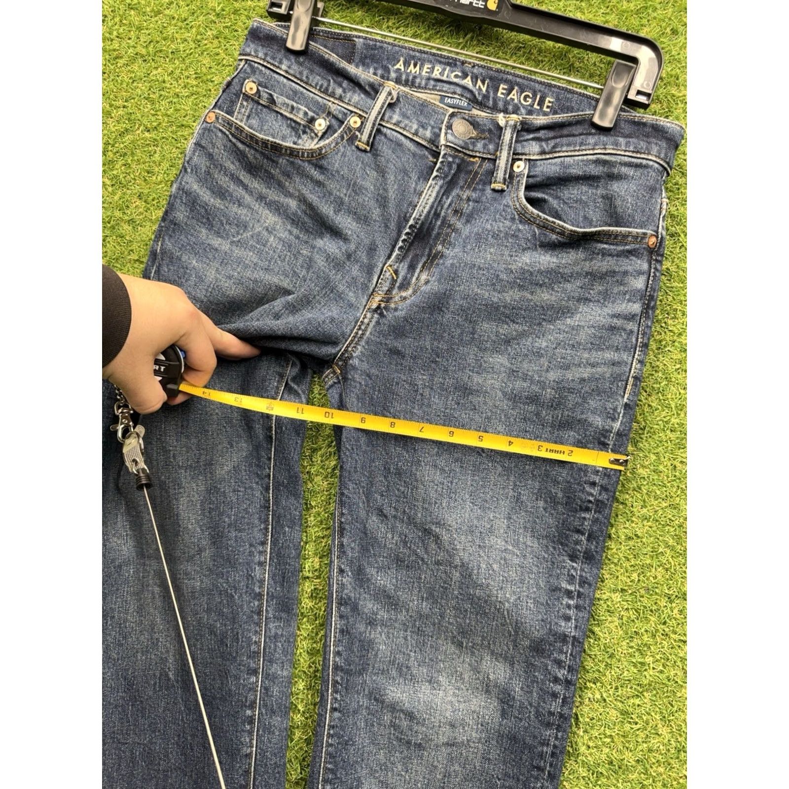 American Eagle Outfitters American Eagle Outfitters Jeans Mens 29x30 Bootcut Dark Wash Denim Blue 5-Pocket Regular Rise Mens Jeans Size US 29 - 6 Thumbnail