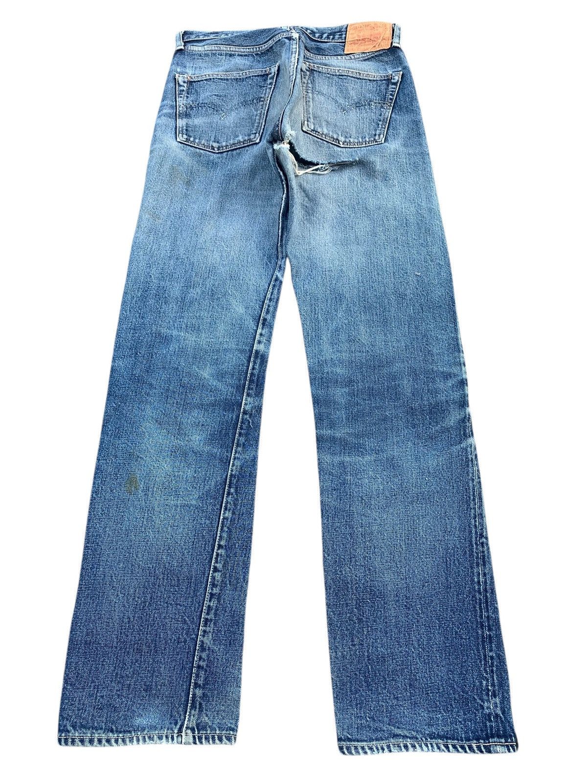 Levi's VINTAGE LEVIS 501XX SELVEDGE BIG E DAMAGE DISTRESSED DENIM Size US 30 / EU 46 - 4 Thumbnail