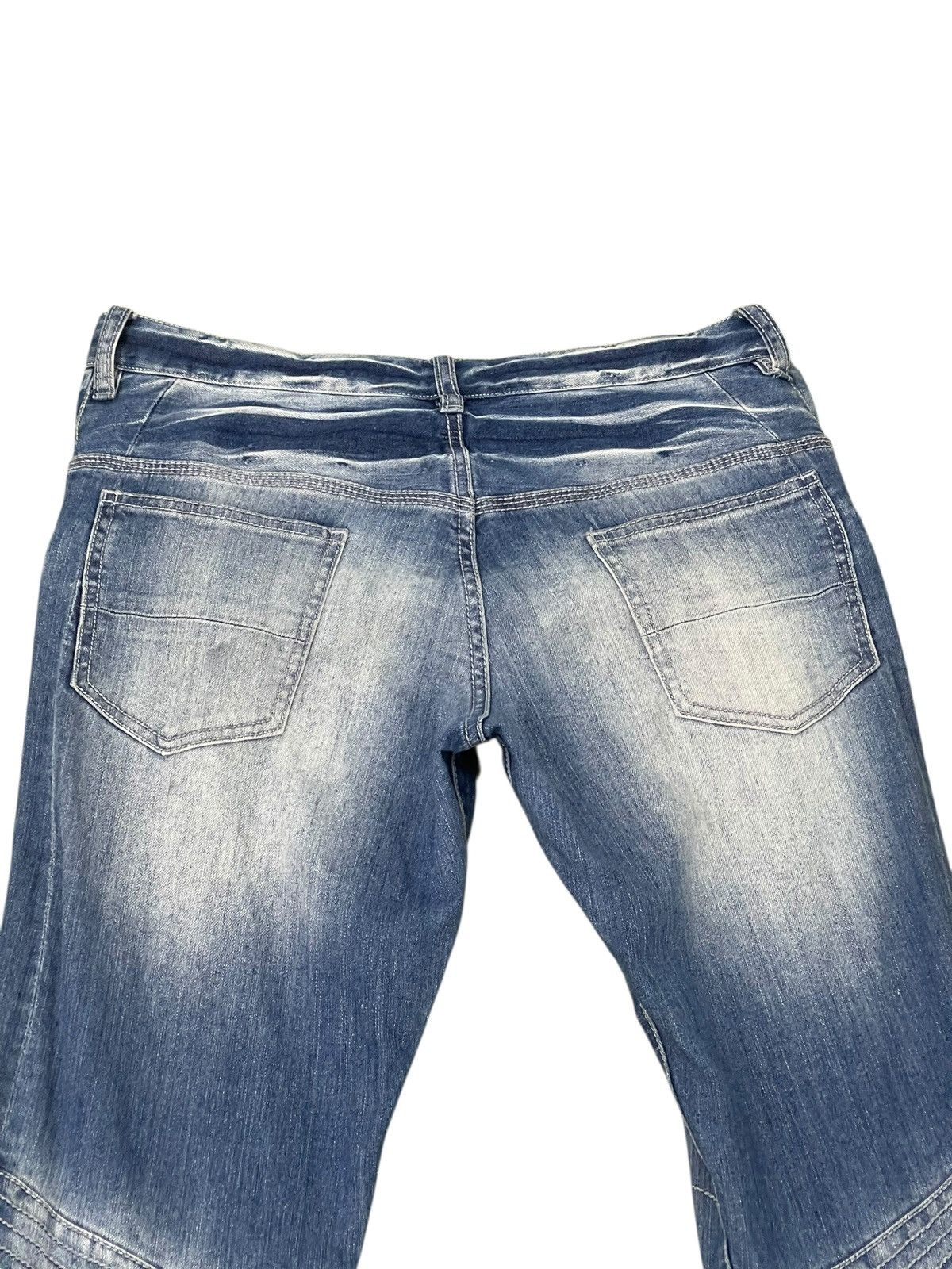 Hysteric Glamour Biker Jeans Schlussel Japan Faded Stretch Skinny 2🟦4 Size US 32 / EU 48 - 6 Thumbnail