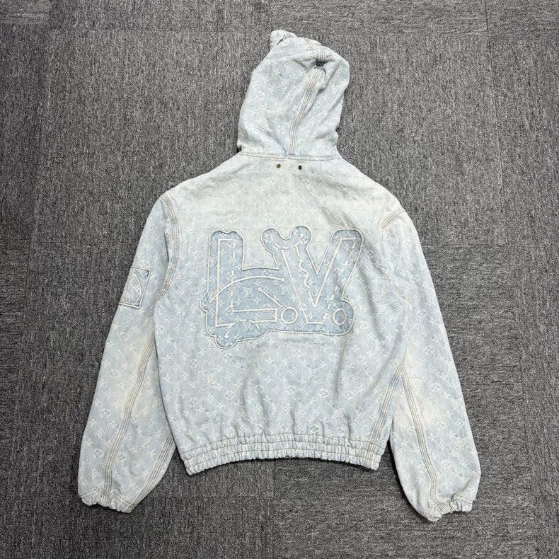 Louis Vuitton Louis Vuitton Patchwork print hooded denim jacket 2501-Next Size US S / EU 44-46 / 1 - 2 Thumbnail