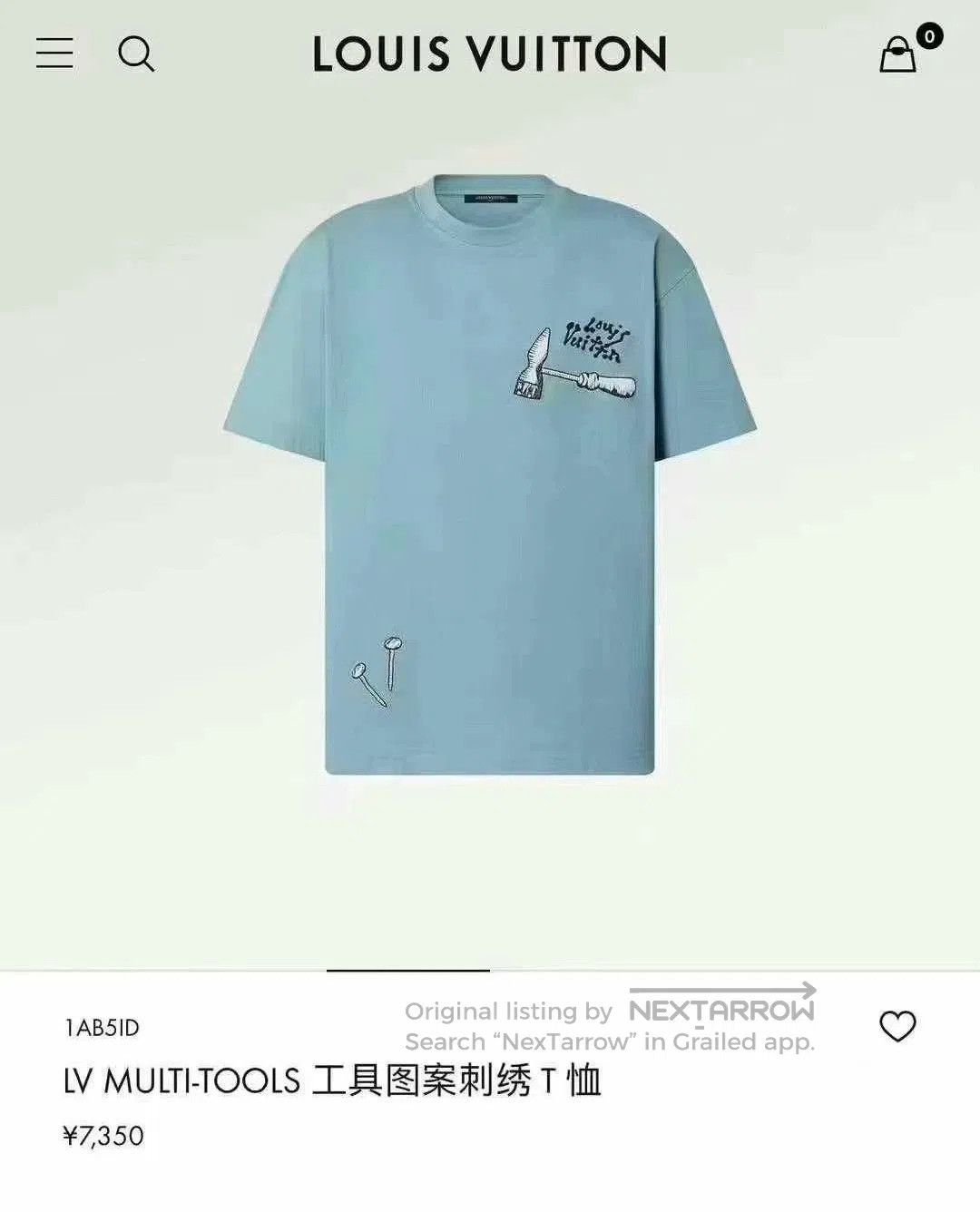 Louis Vuitton louis vuitton blue embroidered short sleeve shirt. Size US S / EU 44-46 / 1 - 4 Thumbnail