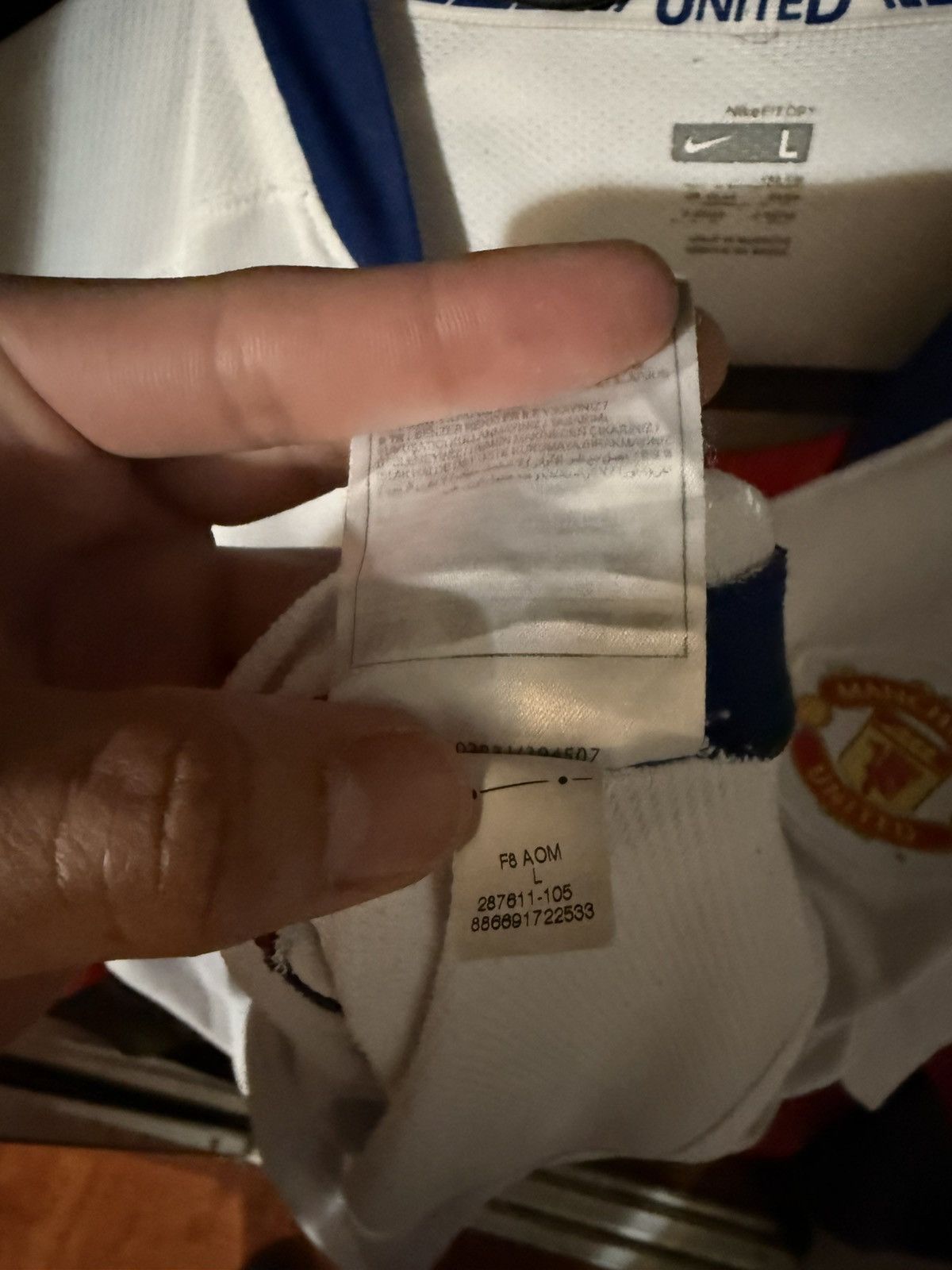 Nike Manchester United 08/09 White Away Jersey Size US L / EU 52-54 / 3 - 3 Thumbnail