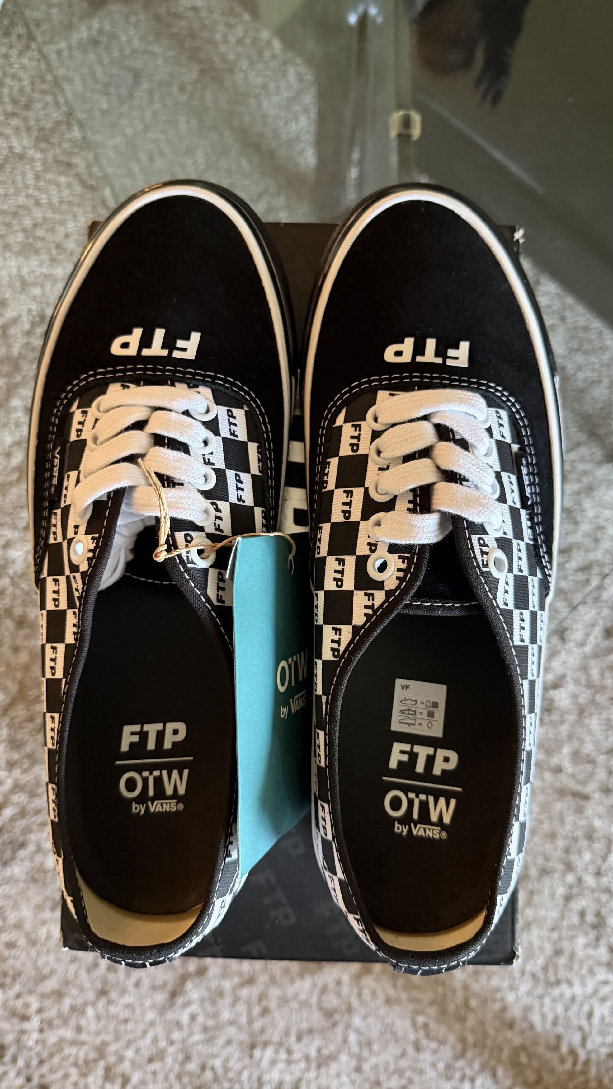 Vans VANS AUTHENTIC 44 FTP CHECKERBOARD VAULT VN000EEUBLK 9 WHITE Size US 9 / EU 42 - 8 Thumbnail