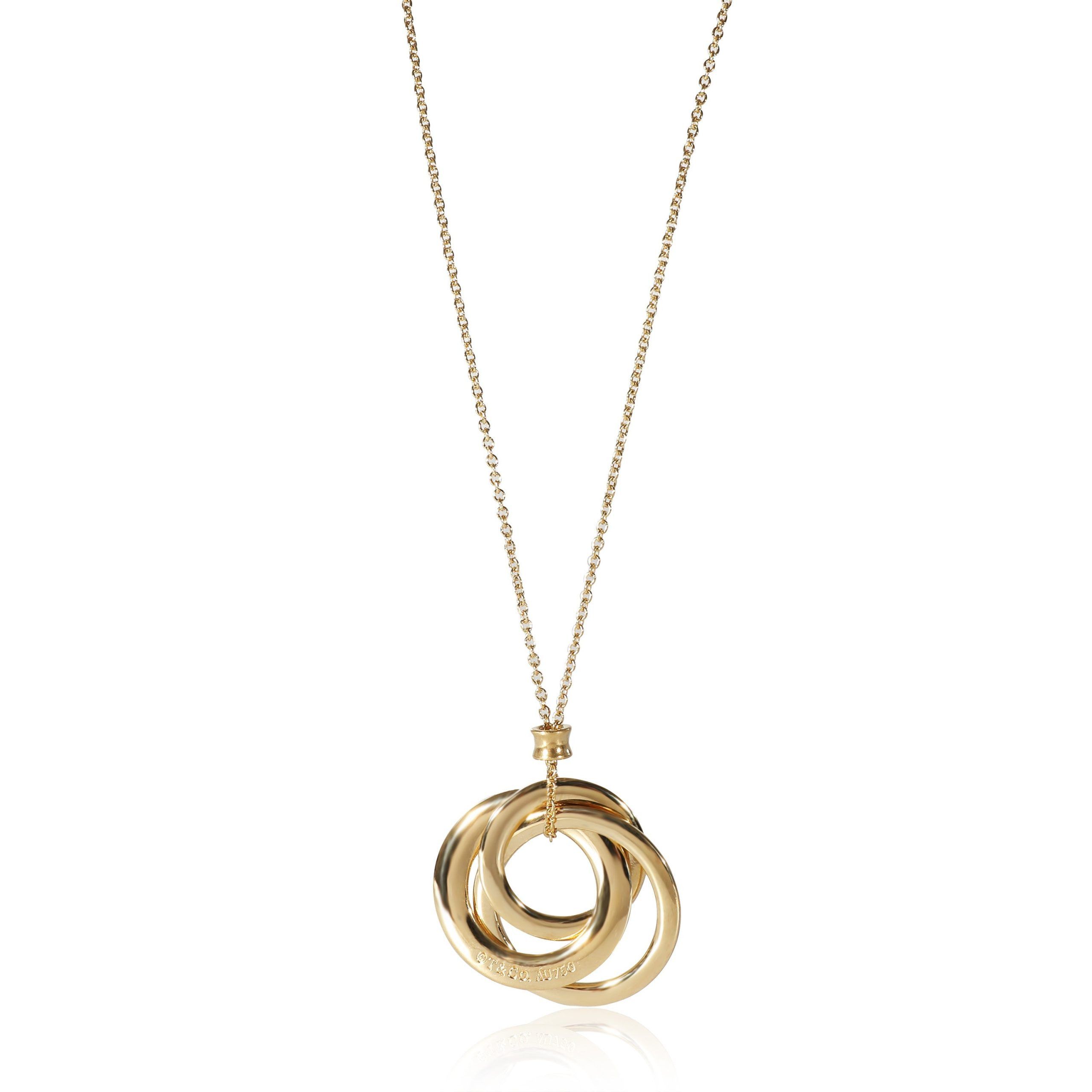 Tiffany 1837 Triple Interlocking Circles Pendant in 18K Yellow Gold