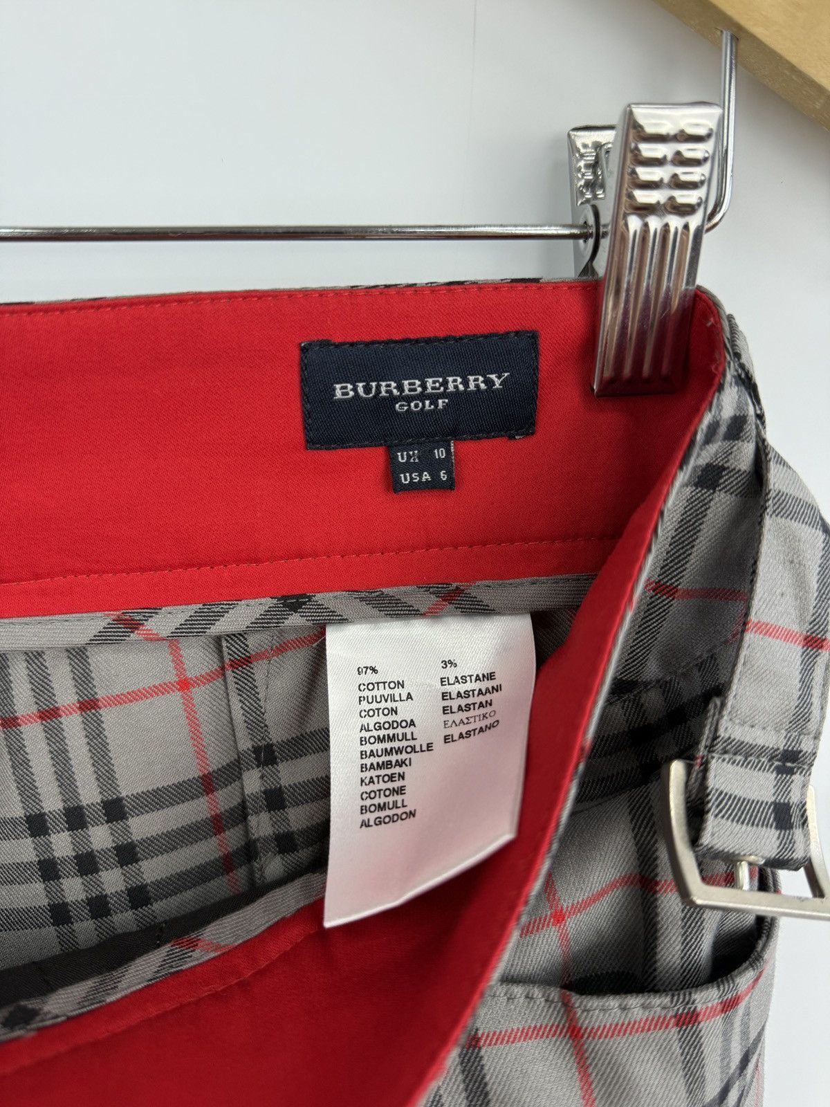 Burberry 🇬🇧 Vintage 90s Barberry Golf Nova Women Pants Rare Retro Hype Size 28" / US 6 / IT 42 - 7 Thumbnail
